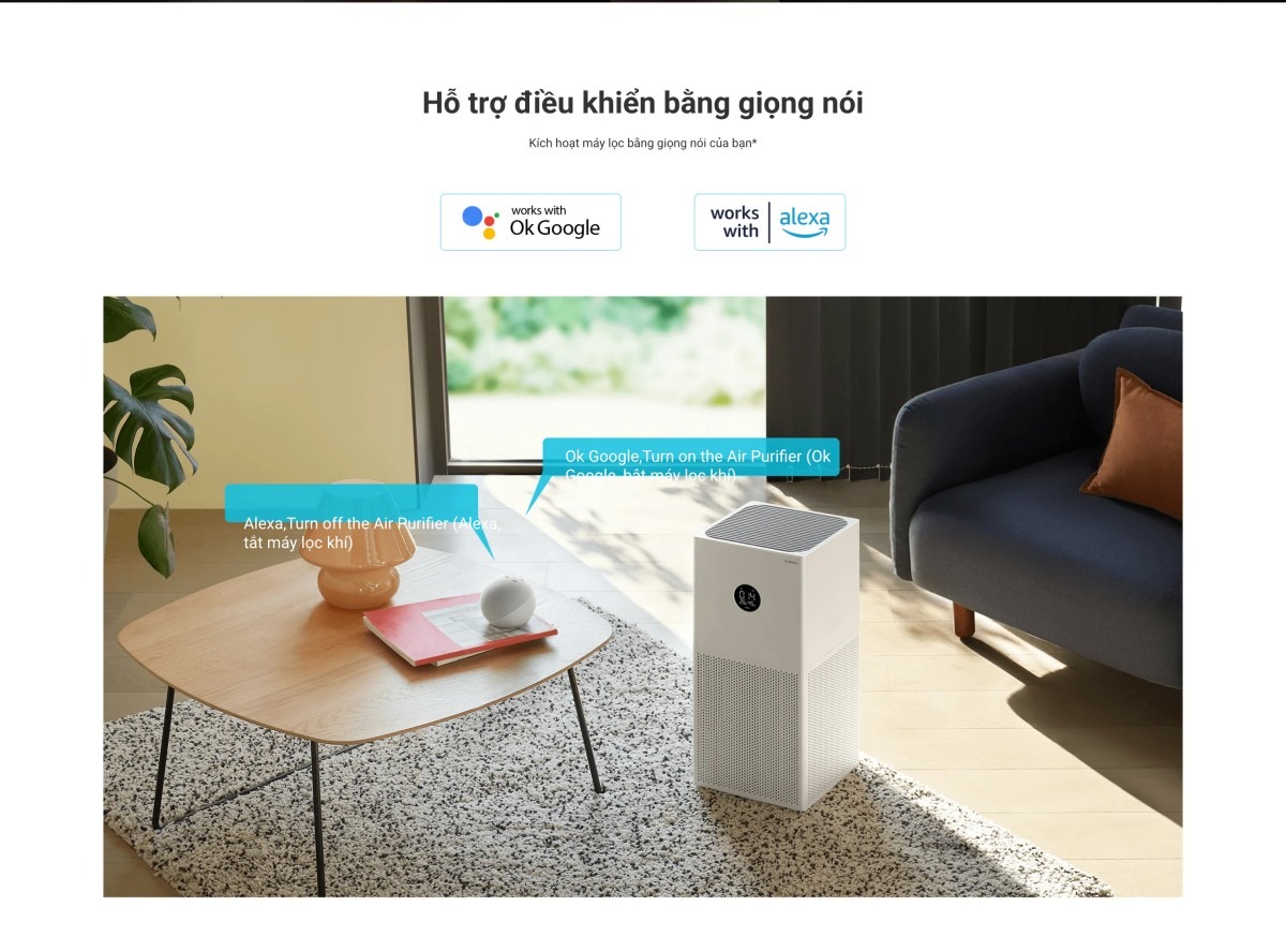 Xiaomi Smart Air Purifier 4 Lite máy lọc không khí diện tích 40 m²