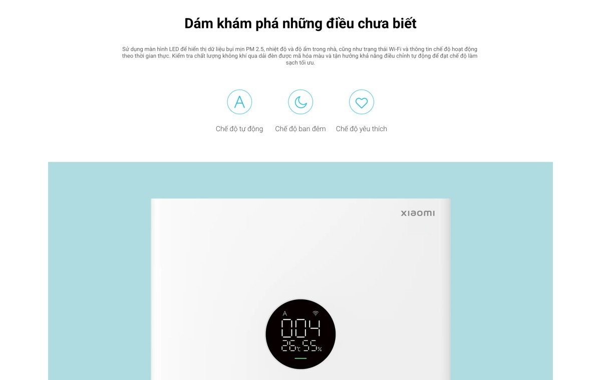 Xiaomi Smart Air Purifier 4 Lite máy lọc không khí diện tích 40 m²