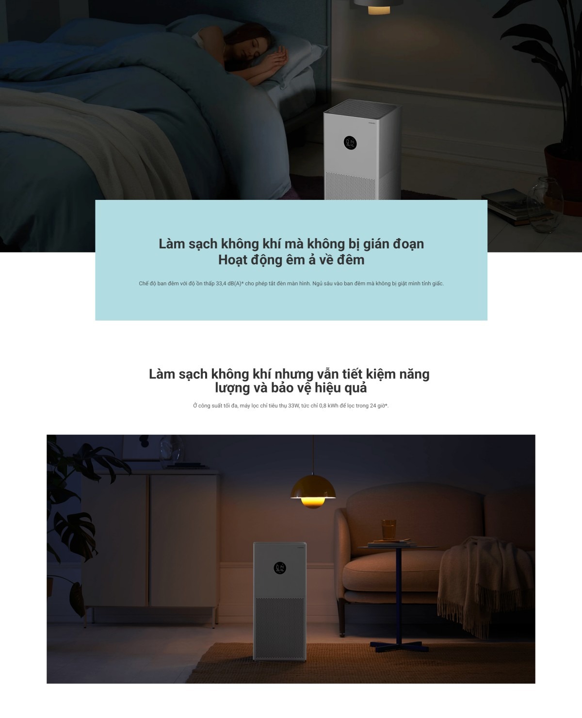 Xiaomi Smart Air Purifier 4 Lite máy lọc không khí diện tích 40 m²