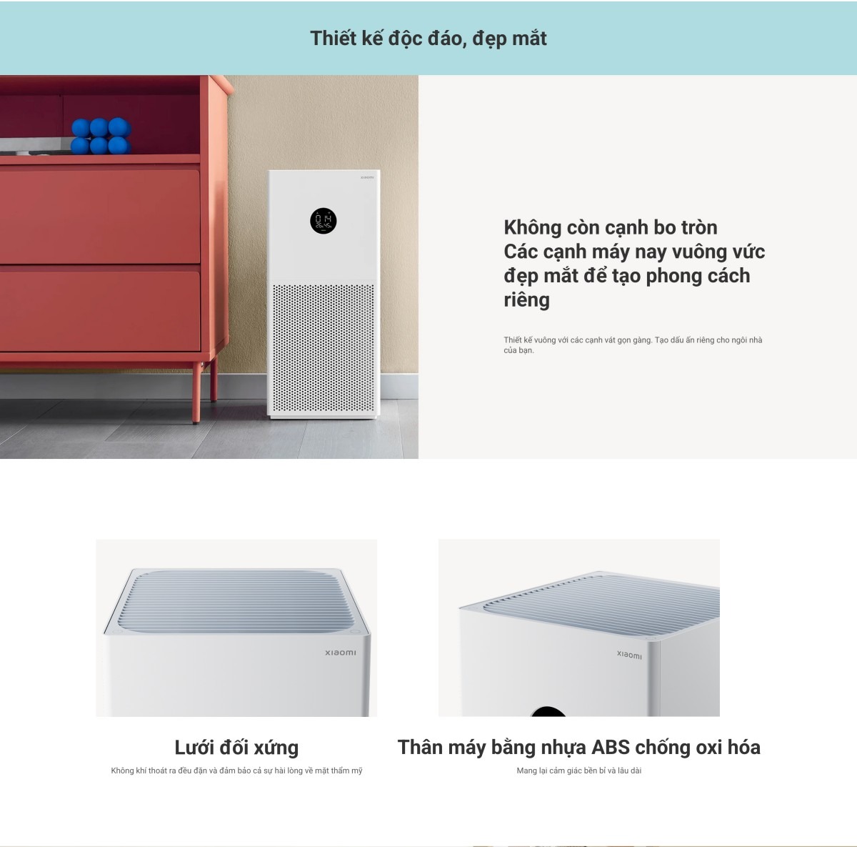 Xiaomi Smart Air Purifier 4 Lite máy lọc không khí diện tích 40 m²