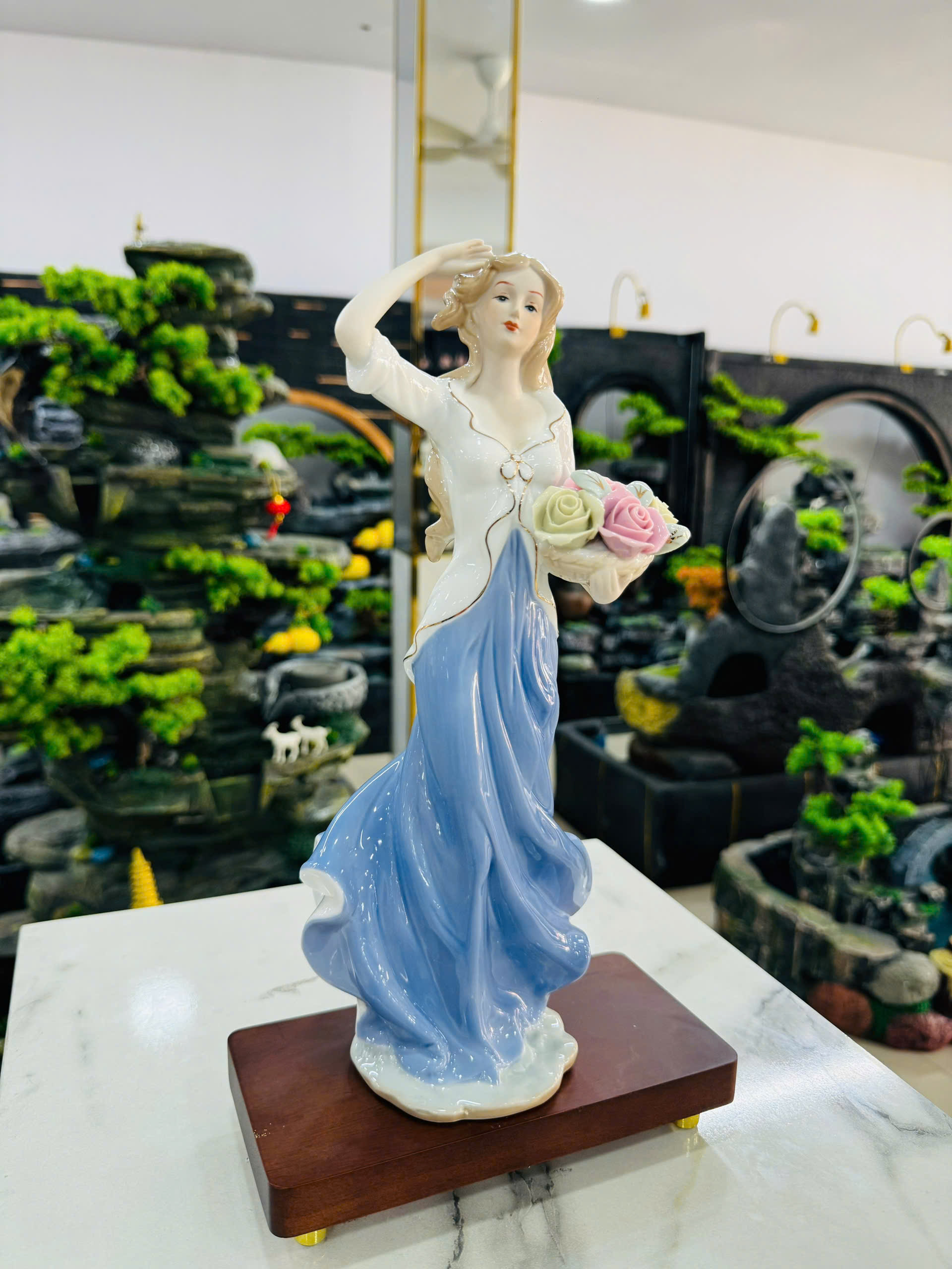 Đồ Trang Trí Tiểu Cảnh Trong Nhà Hình Cô Gái Model DA01, DA02