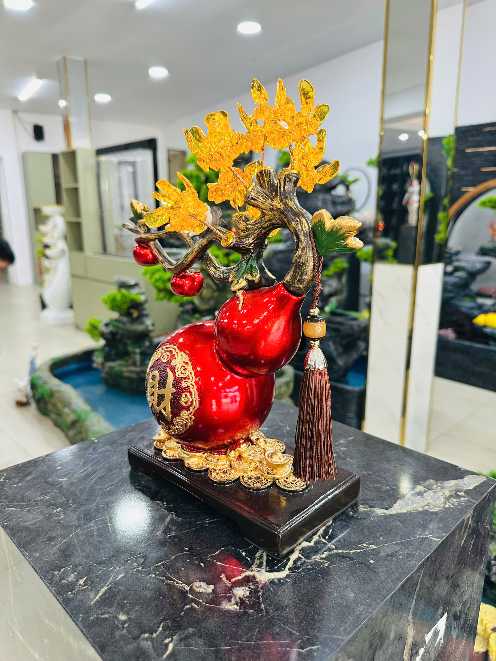 Đồ Trang Trí Tiểu Cảnh Trong Nhà Hình Cây Thần Tài HS021