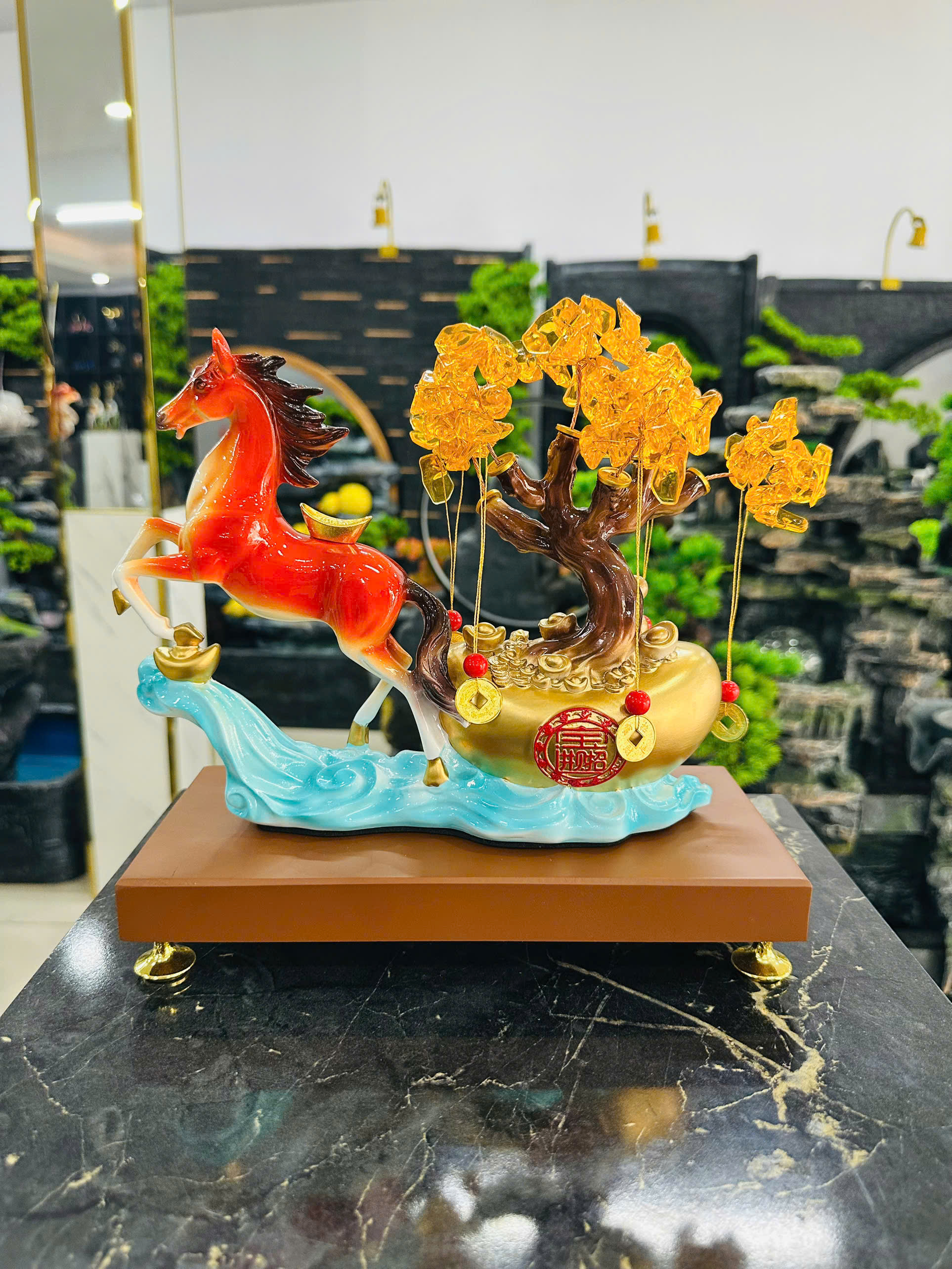 Đồ Trang Trí Tiểu Cảnh Trong Nhà Hình Cây Thần Tài ZH25031