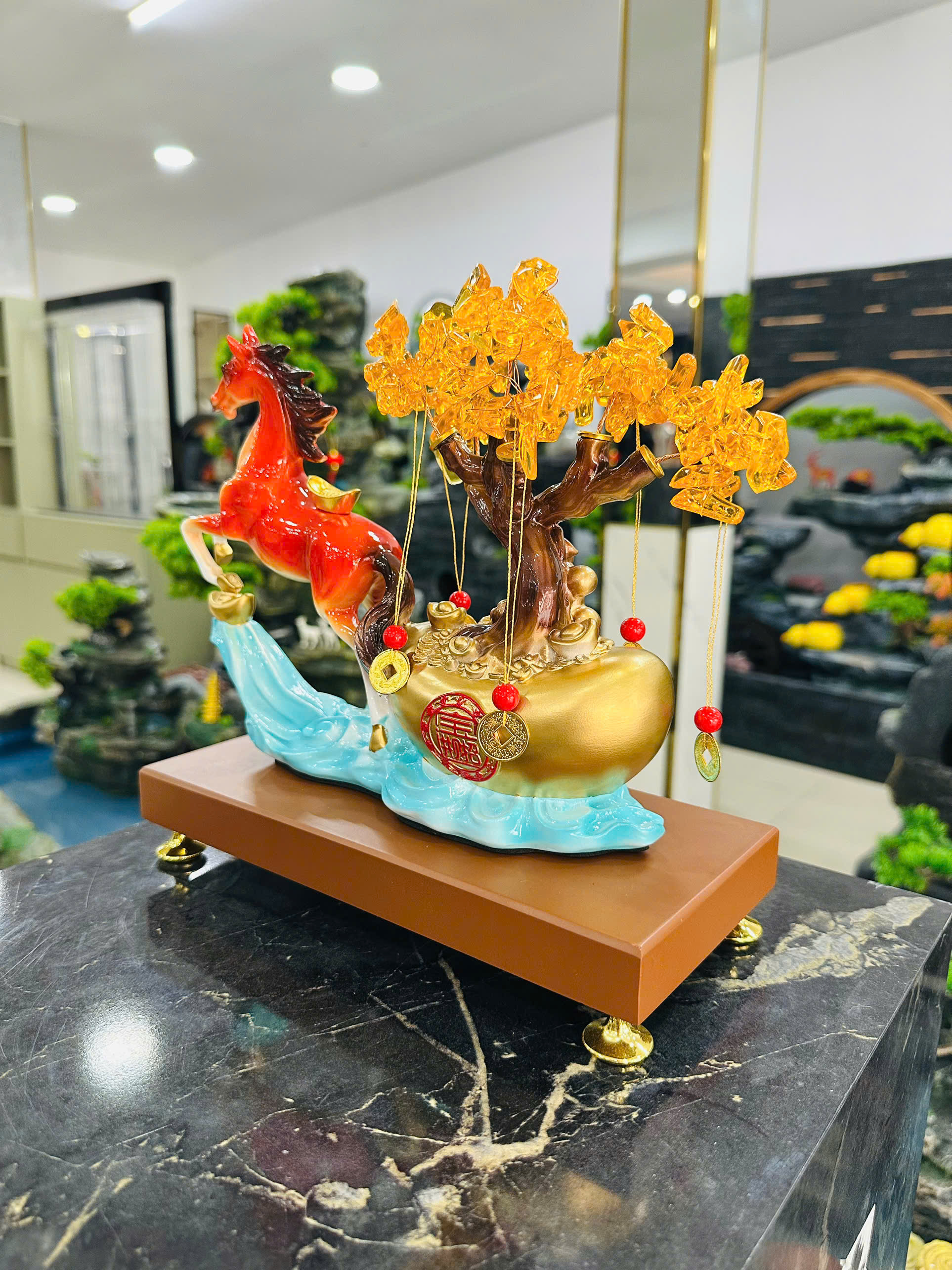 Đồ Trang Trí Tiểu Cảnh Trong Nhà Hình Cây Thần Tài ZH25031