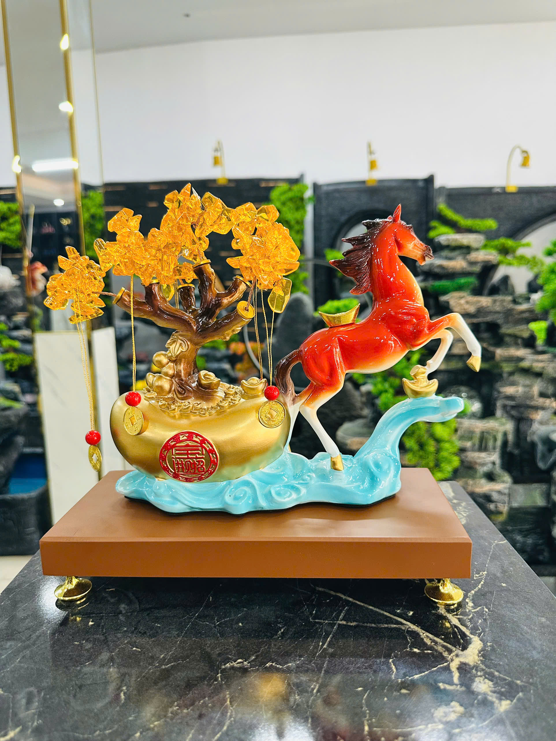 Đồ Trang Trí Tiểu Cảnh Trong Nhà Hình Cây Thần Tài ZH25031