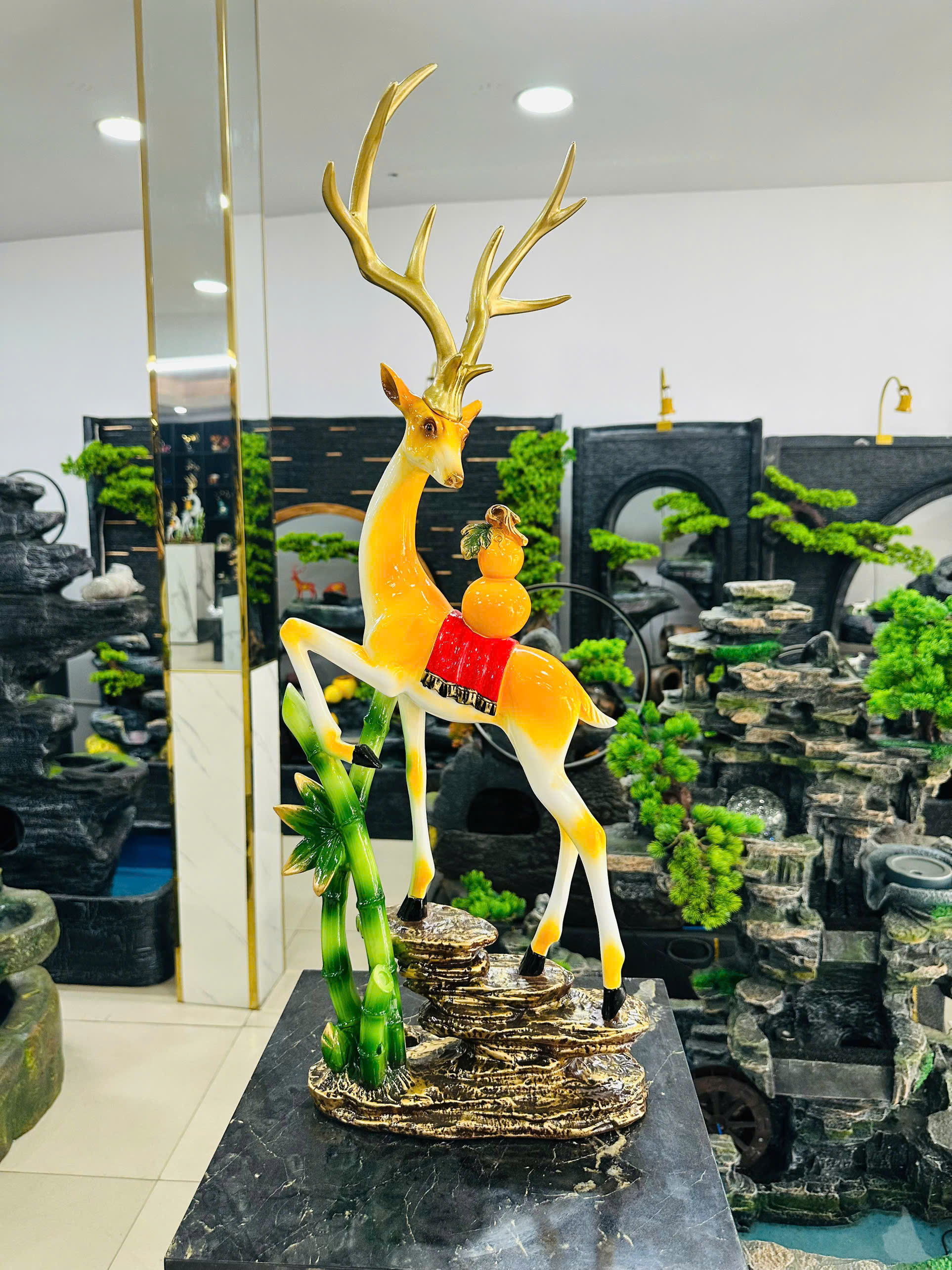 Đồ Trang Trí Tiểu Cảnh Trong Nhà Hình Con Vật HS019 – Màu Vàng