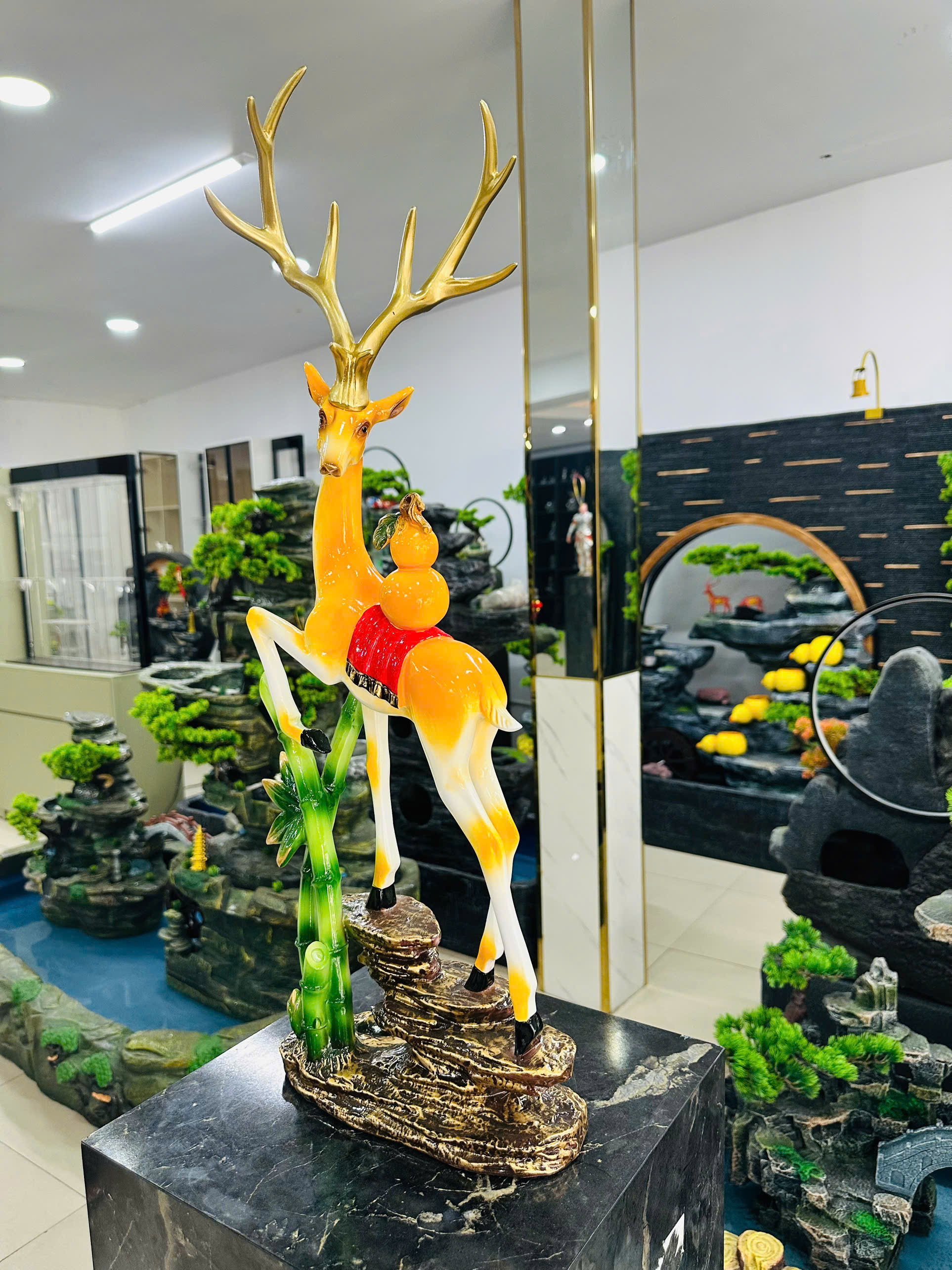 Đồ Trang Trí Tiểu Cảnh Trong Nhà Hình Con Vật HS019 – Màu Vàng