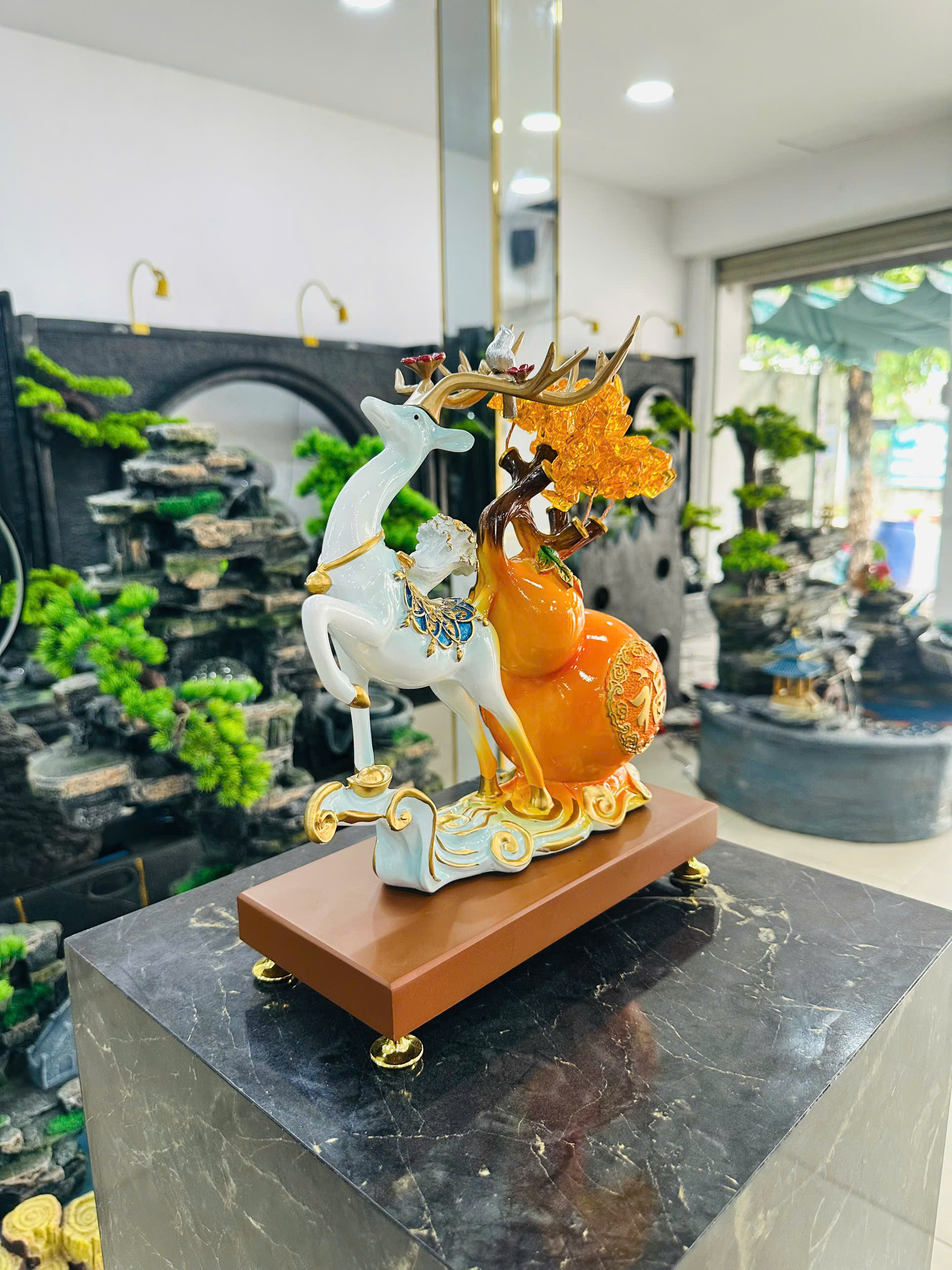 Đồ Trang Trí Tiểu Cảnh Trong Nhà Hình Con Vật Model 353 – Màu Xanh