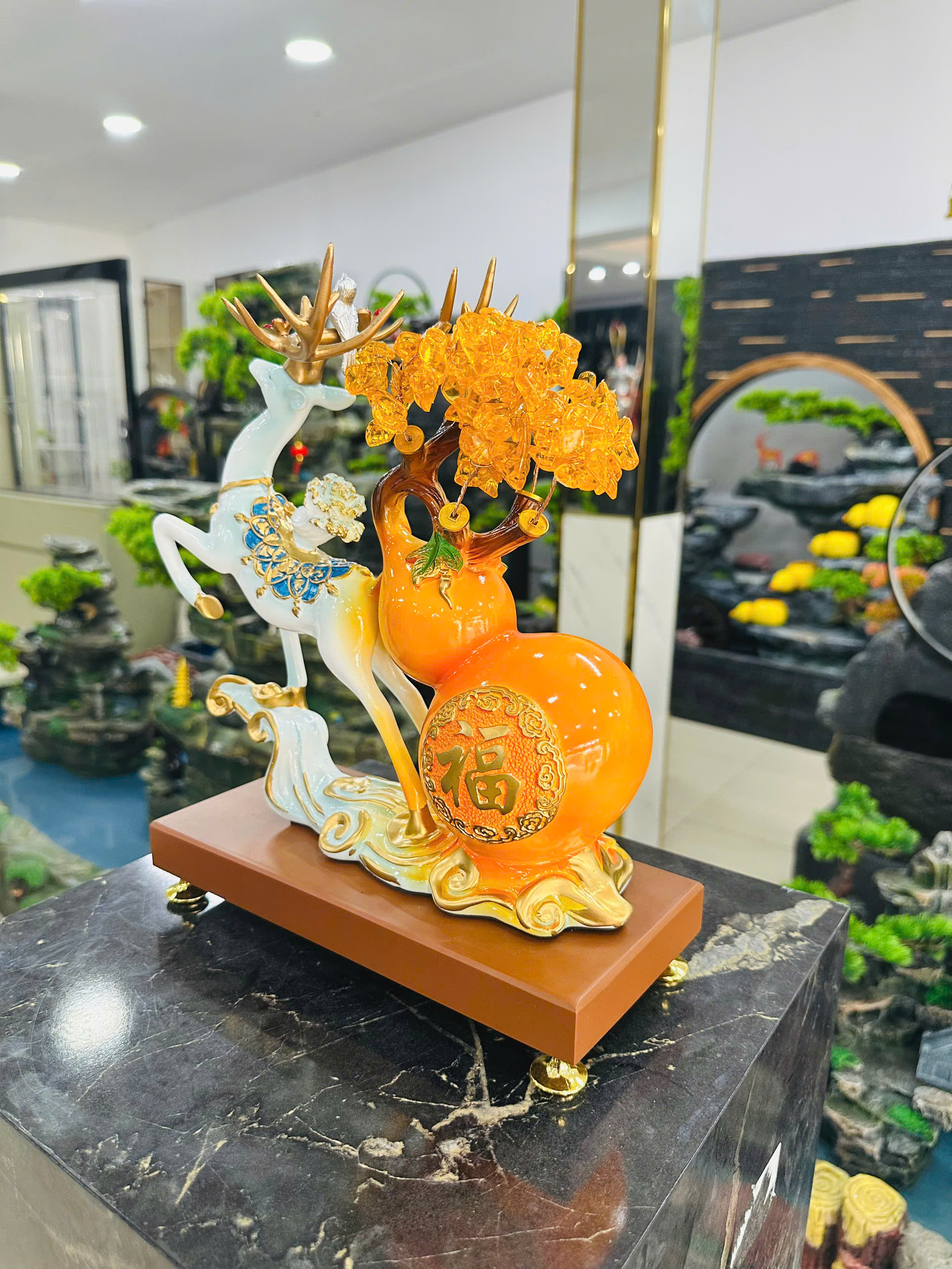 Đồ Trang Trí Tiểu Cảnh Trong Nhà Hình Con Vật Model 353 – Màu Xanh
