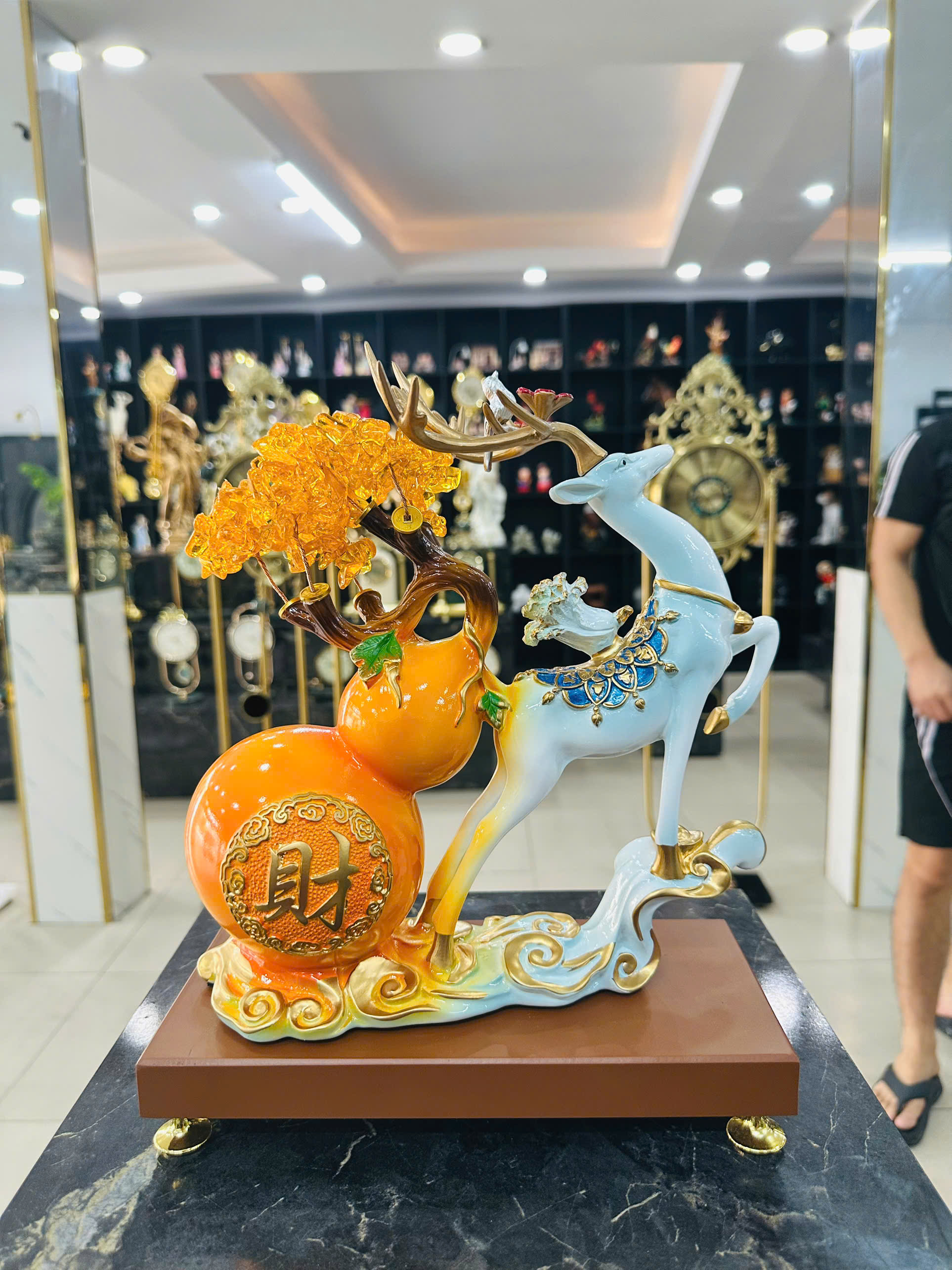 Đồ Trang Trí Tiểu Cảnh Trong Nhà Hình Con Vật Model 353 – Màu Xanh