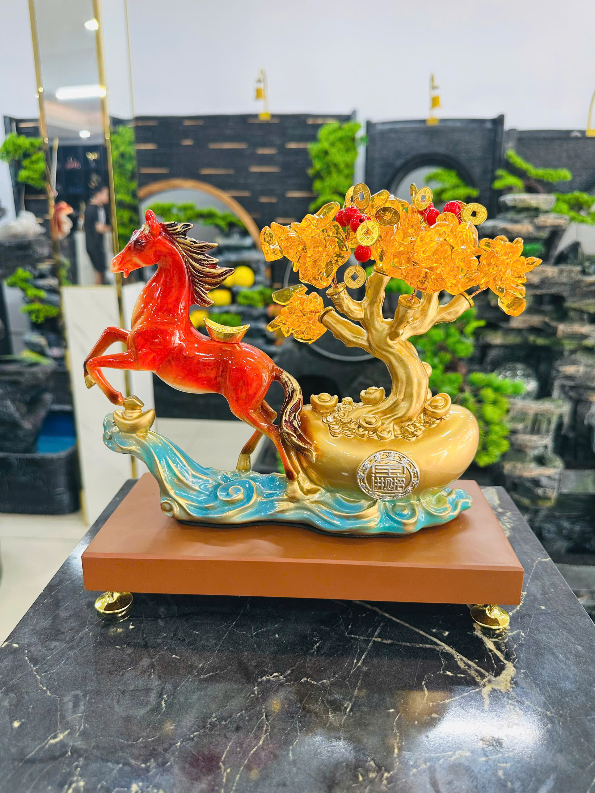 Đồ Trang Trí Tiểu Cảnh Trong Nhà Hình Con Vật Model ZH2503 – Màu Cam