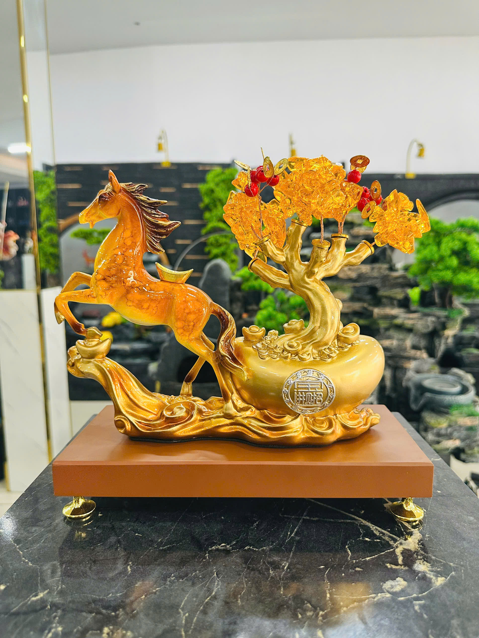 Đồ Trang Trí Tiểu Cảnh Trong Nhà Hình Con Vật Model ZH2503 – Màu Vàng Cam