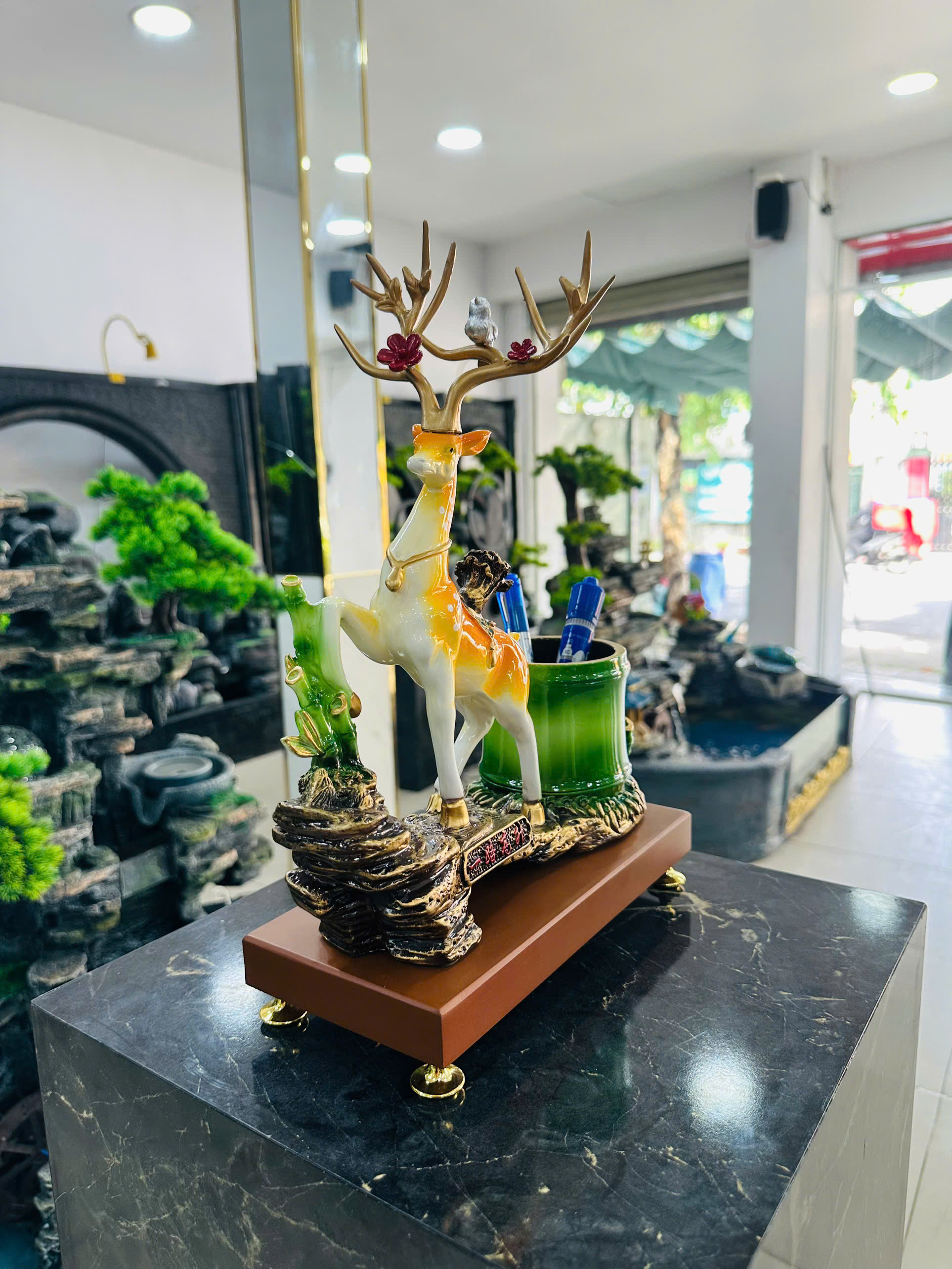 Đồ Trang Trí Tiểu Cảnh Trong Nhà Hình Con Vật Model 310 – Màu Cam