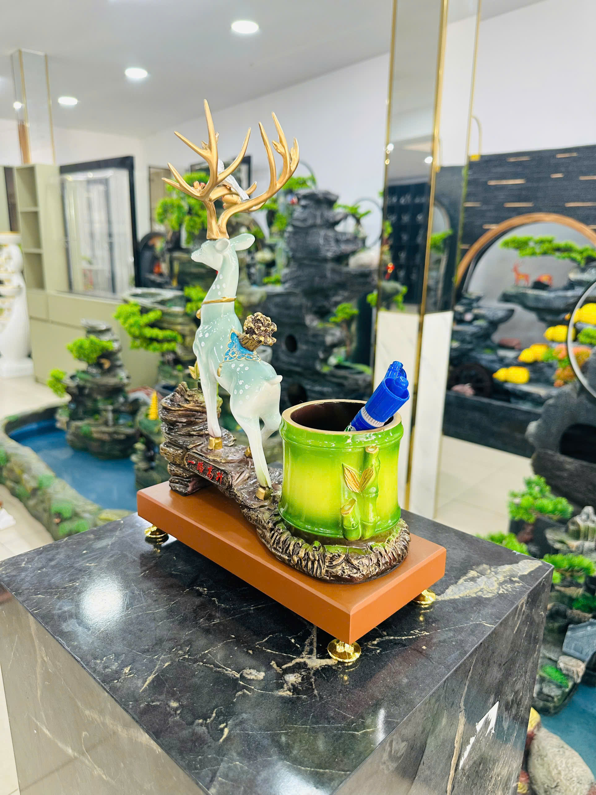 Đồ Trang Trí Tiểu Cảnh Trong Nhà Hình Con Vật Model 310 – Màu Xanh