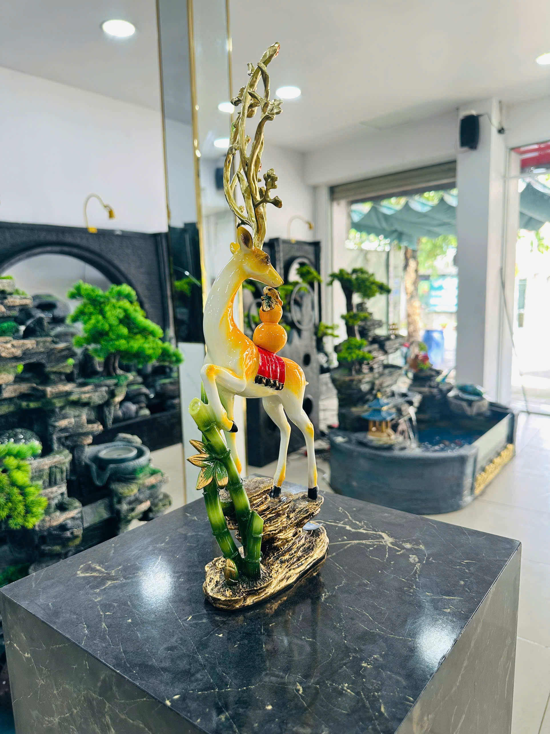Đồ Trang Trí Tiểu Cảnh Trong Nhà Hình Con Vật Model HS018 – Màu Cam