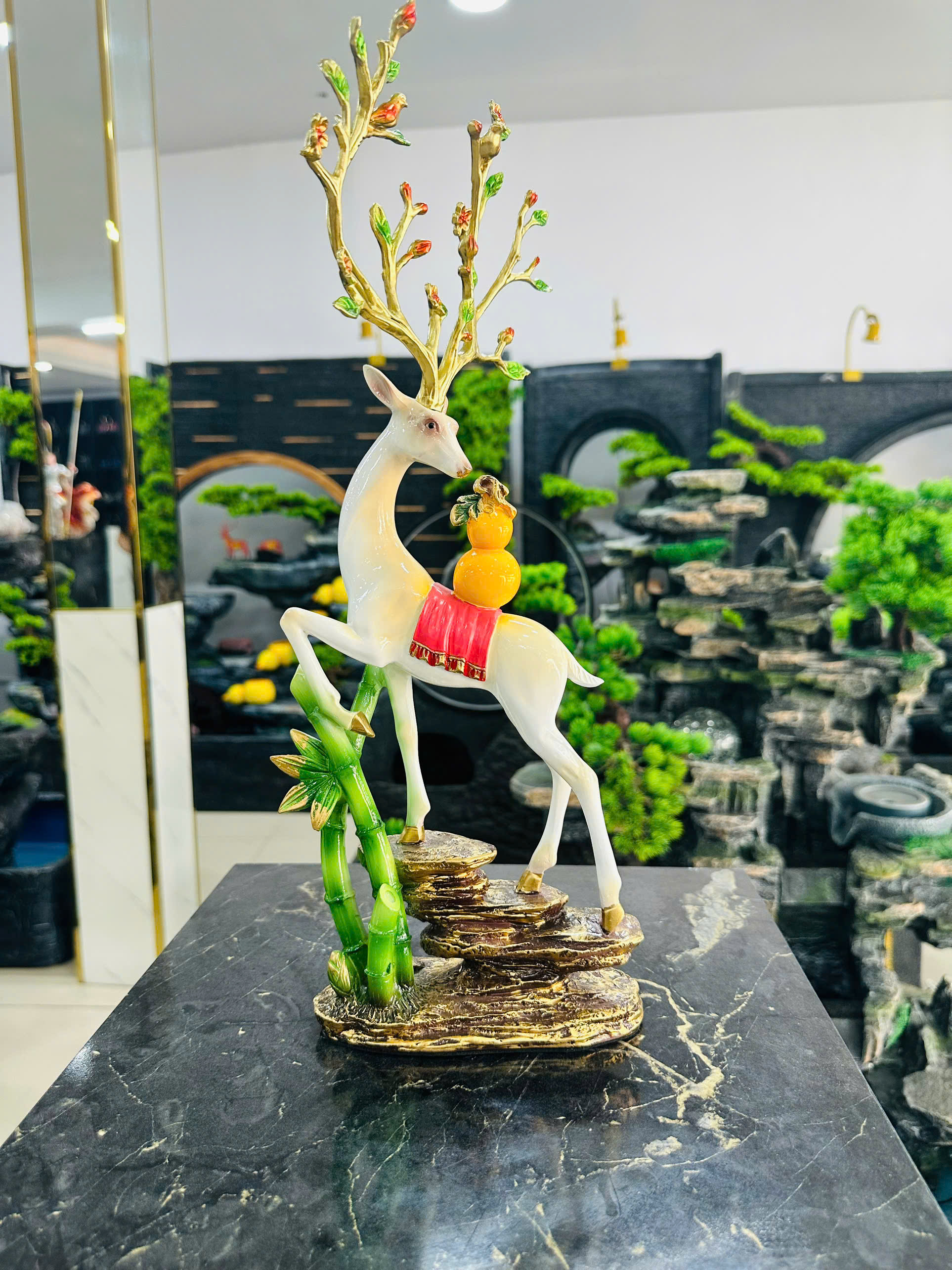 Đồ Trang Trí Tiểu Cảnh Trong Nhà Hình Con Vật Model HS018 – Màu Vàng