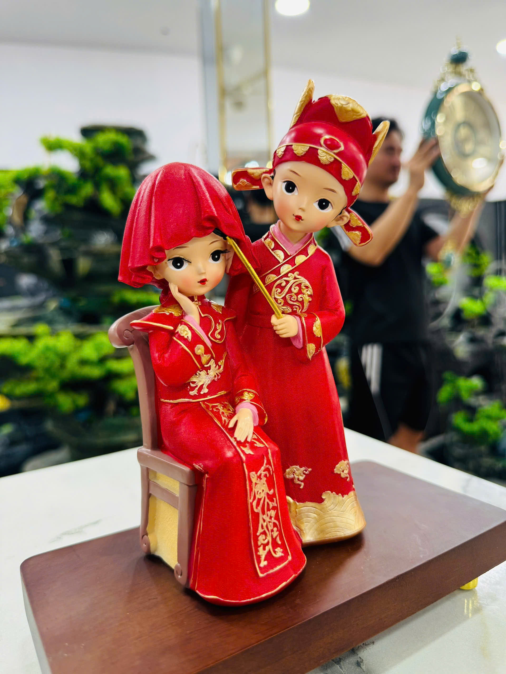 Đồ Trang Trí Tiểu Cảnh Trong Nhà Hình Con Người Model 1125-4