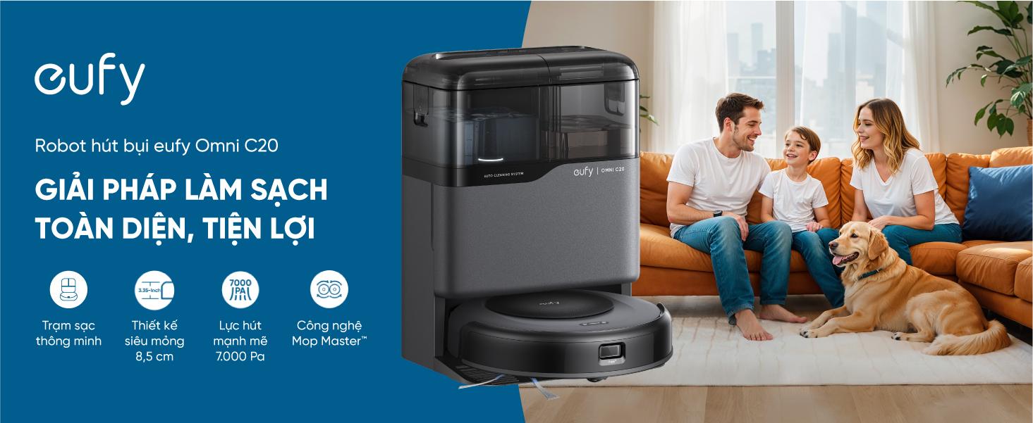 Robot hút bụi Eufy C20 Omni