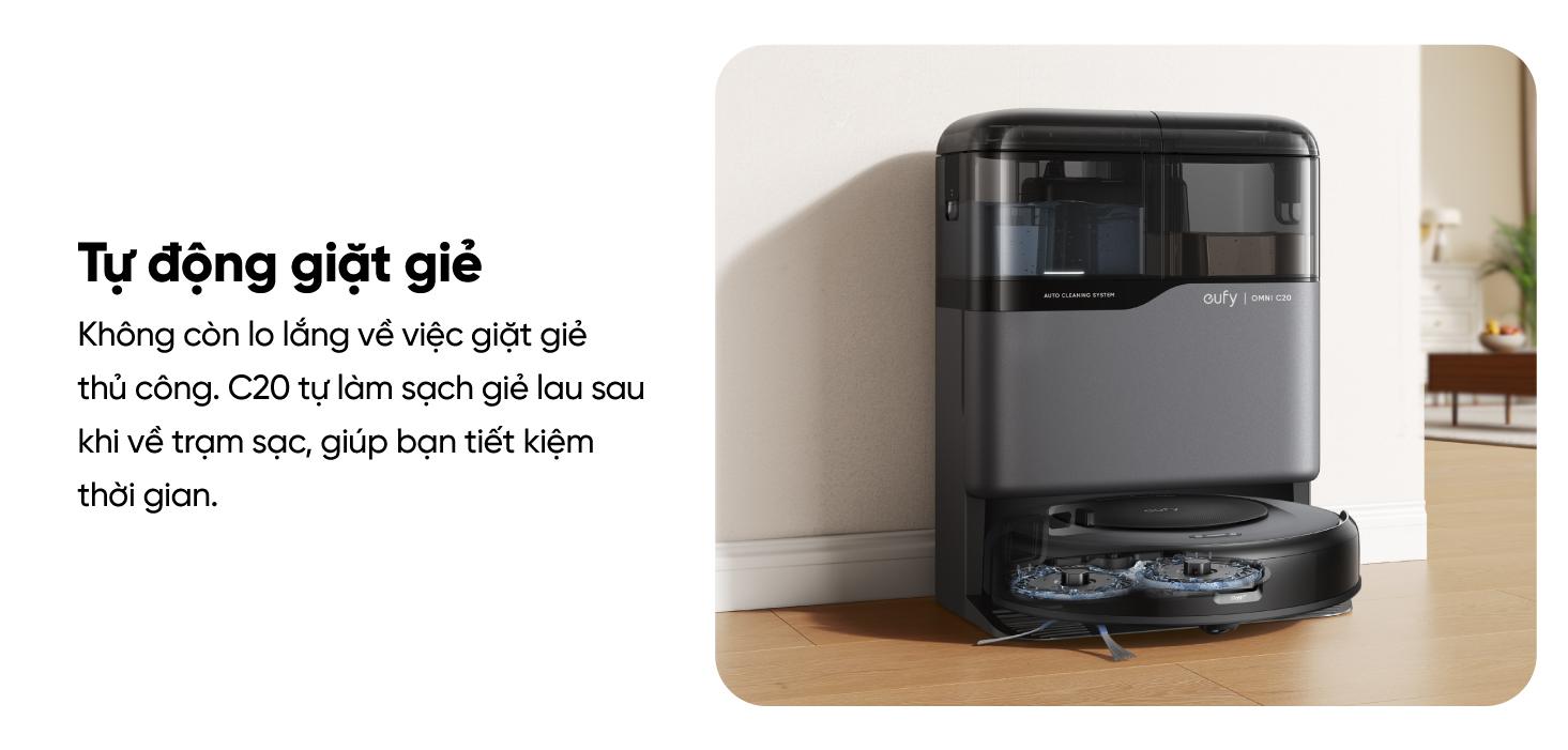 Robot hút bụi Eufy C20 Omni