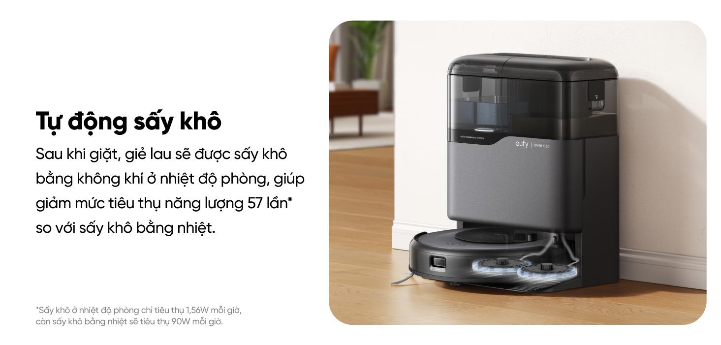 Robot hút bụi Eufy C20 Omni