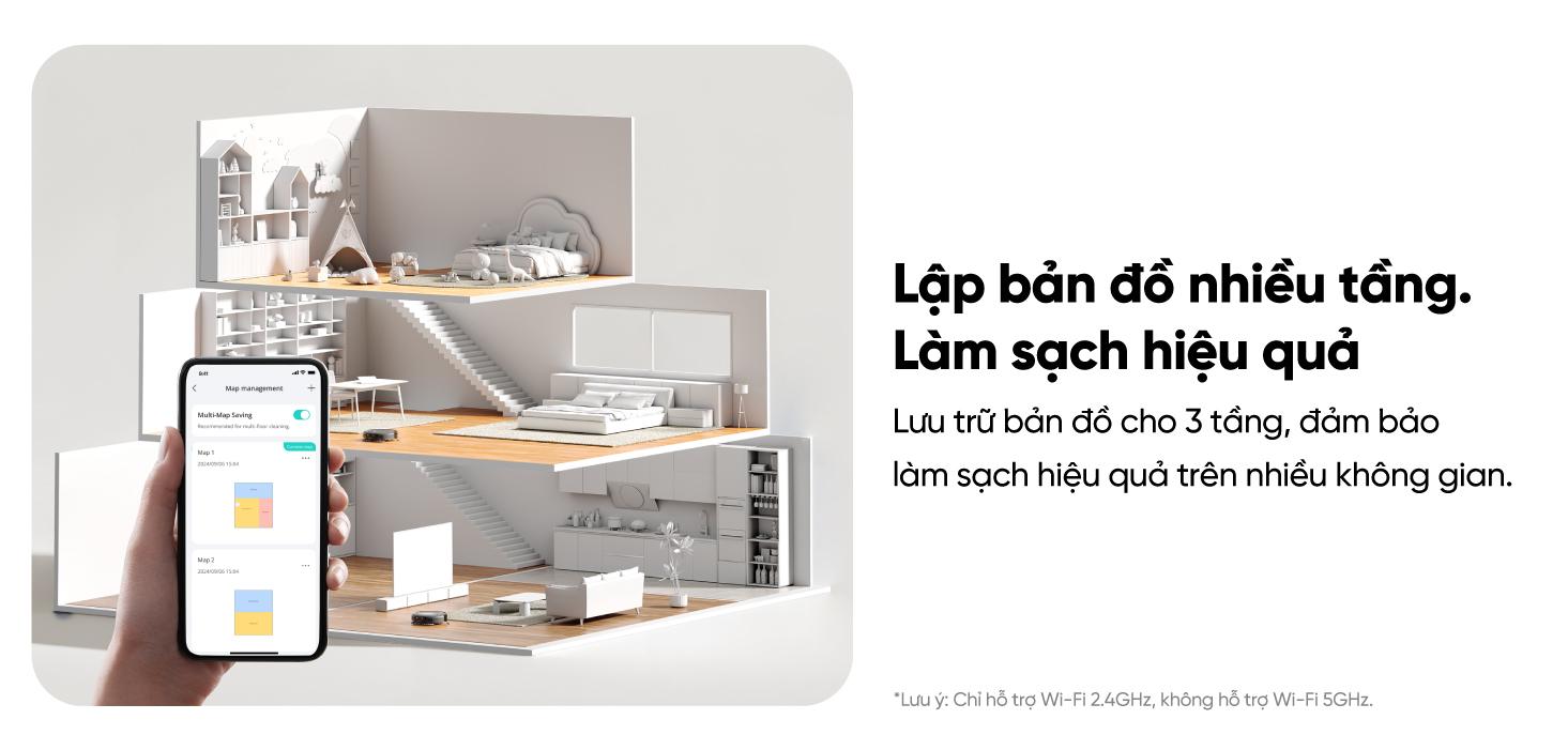 Robot hút bụi Eufy C20 Omni