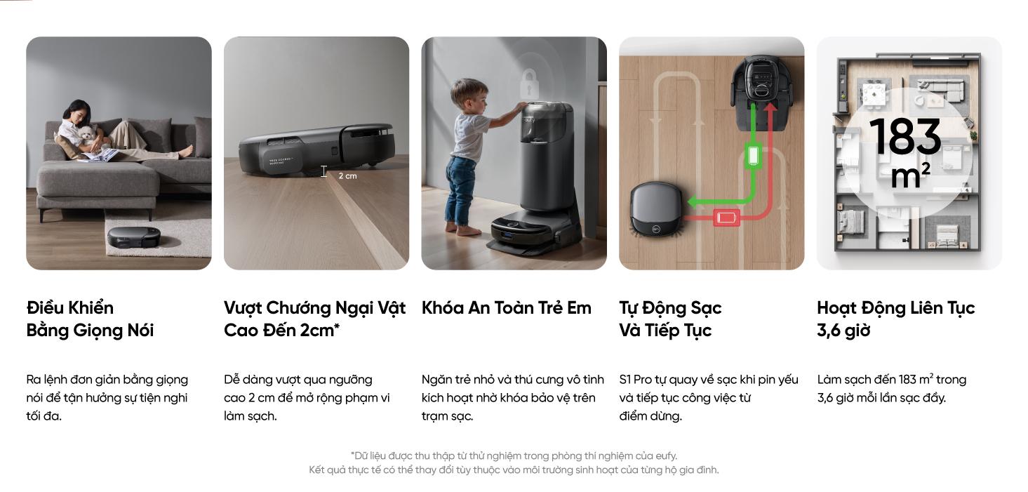 Robot hút bụi Eufy S1 Pro Omni