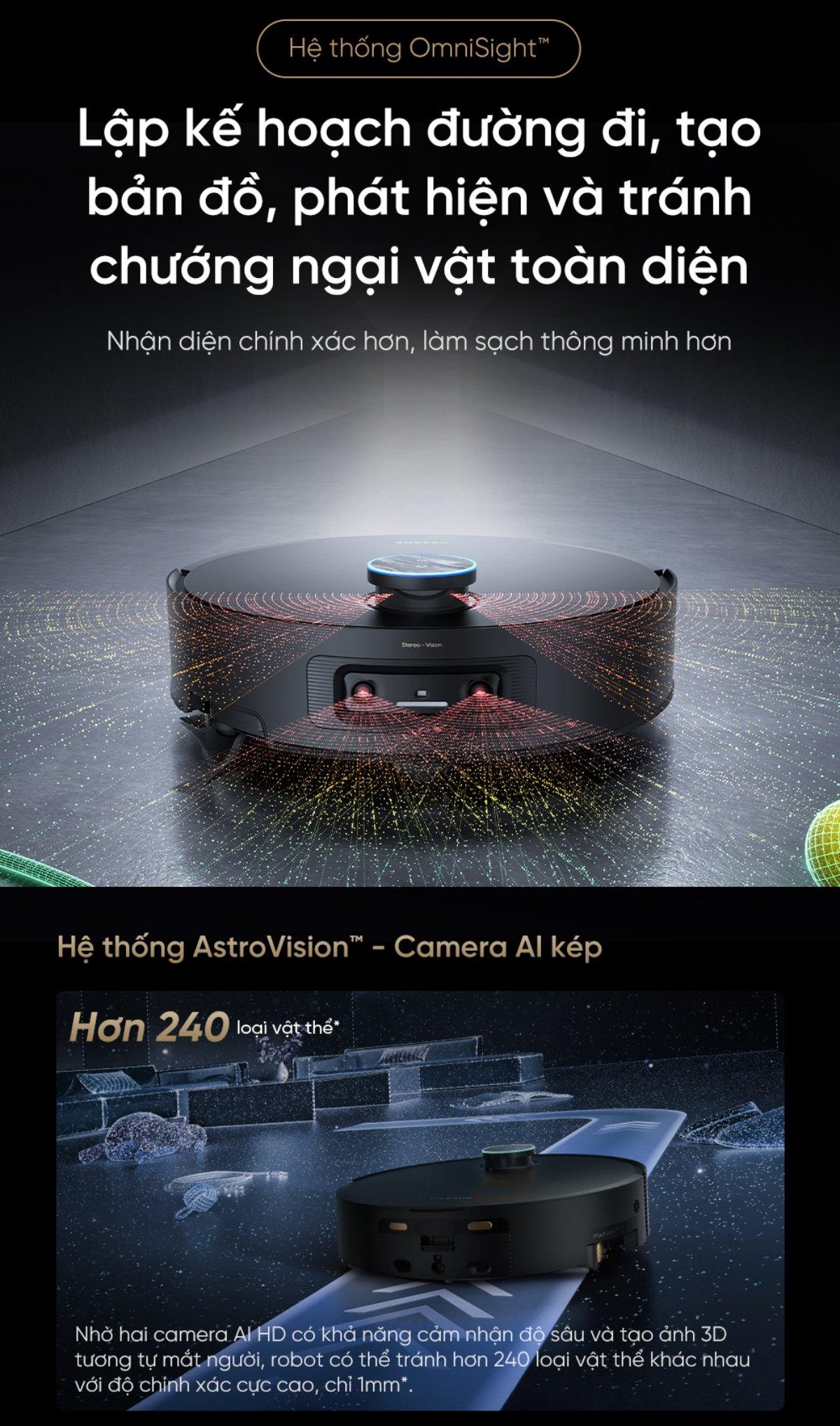 Robot hút bụi Dreame Aqua 10 Pro Track