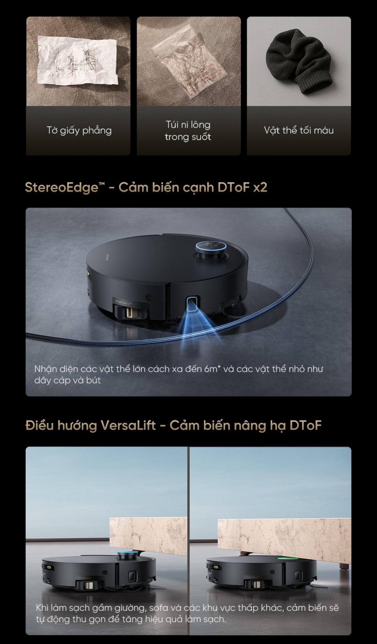 Robot hút bụi Dreame Aqua 10 Pro Track