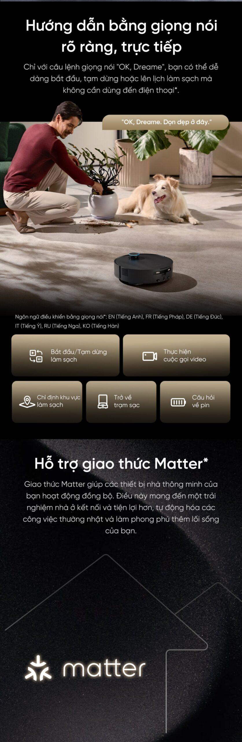 Robot hút bụi Dreame Aqua 10 Pro Track