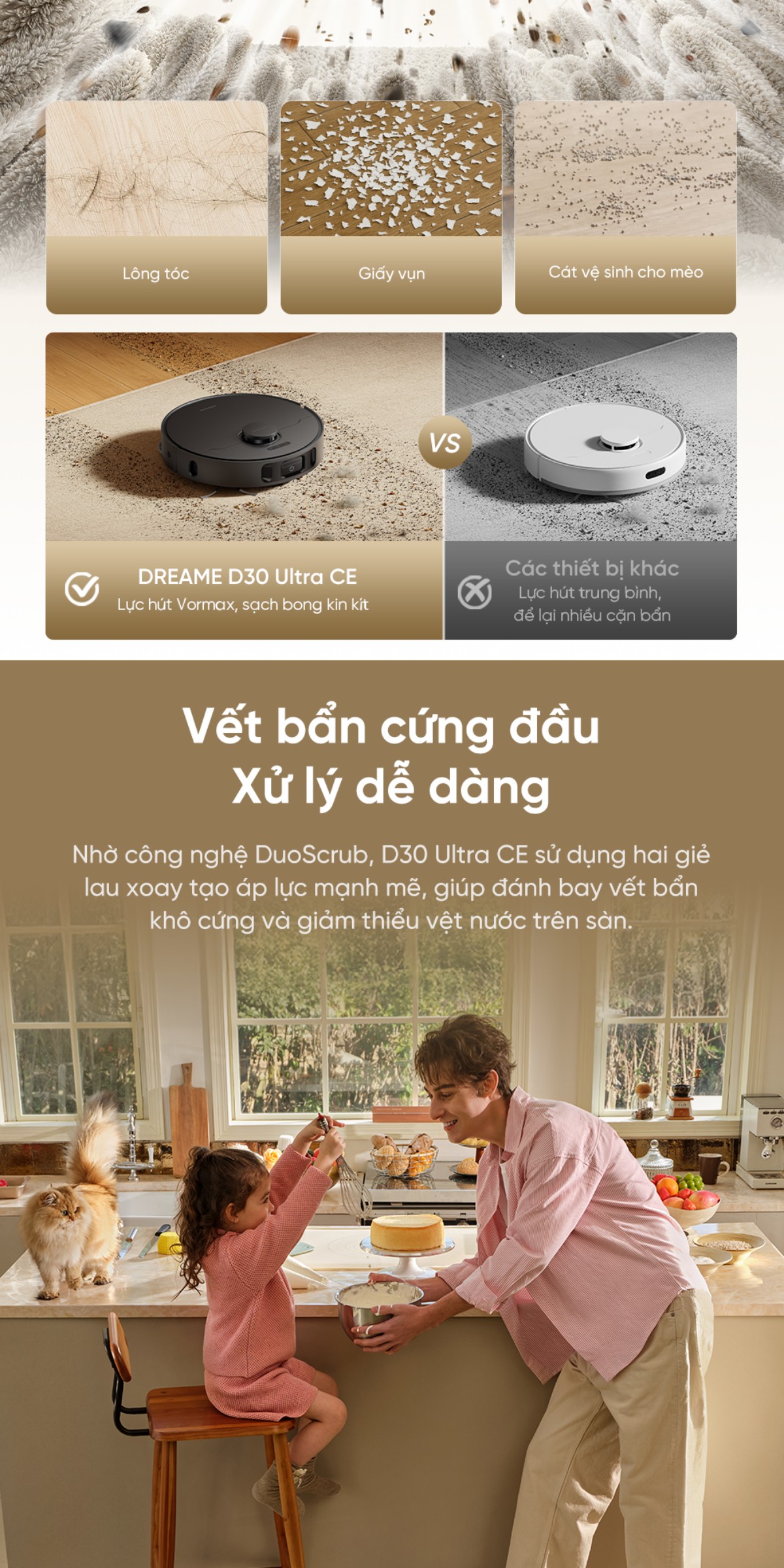 Robot hút bụi Dreame D30 Ultra CE