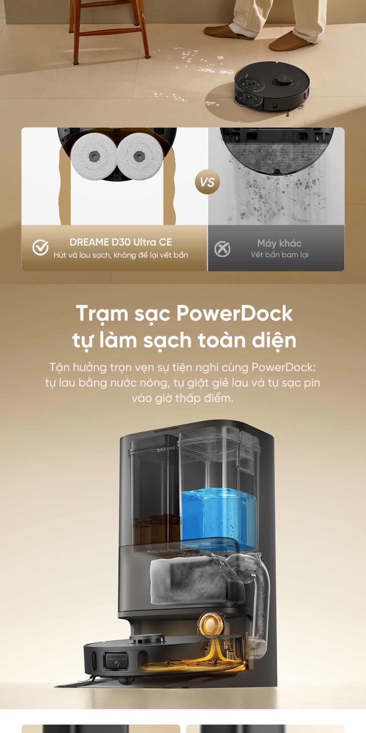 Robot hút bụi Dreame D30 Ultra CE