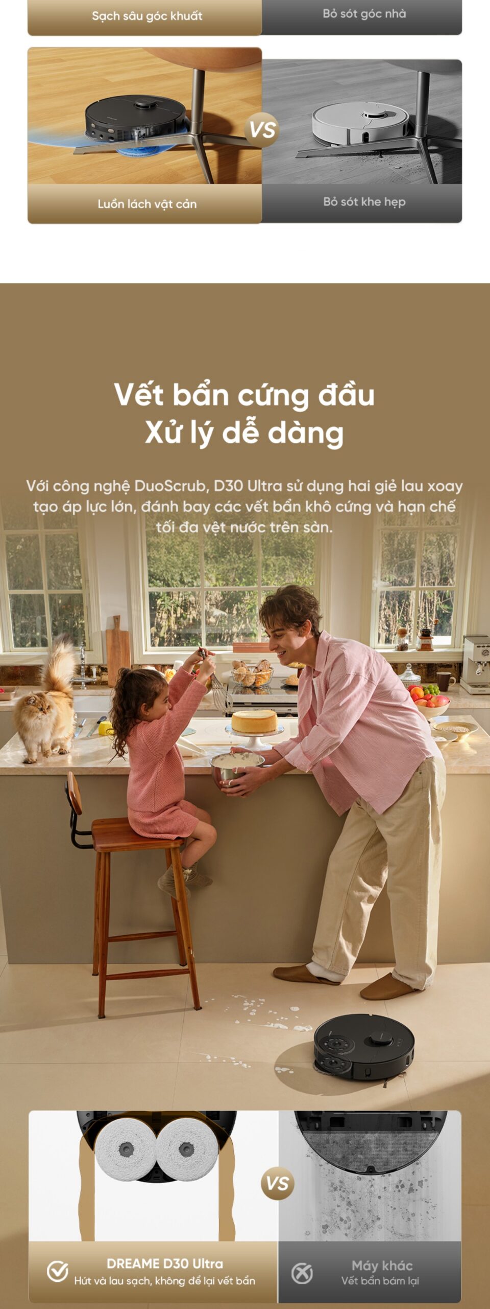 Robot hút bụi Dreame D30 Ultra