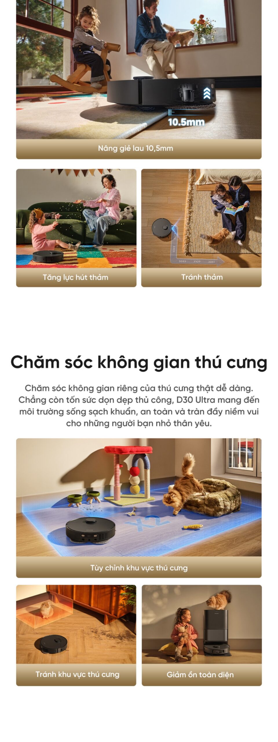 Robot hút bụi Dreame D30 Ultra
