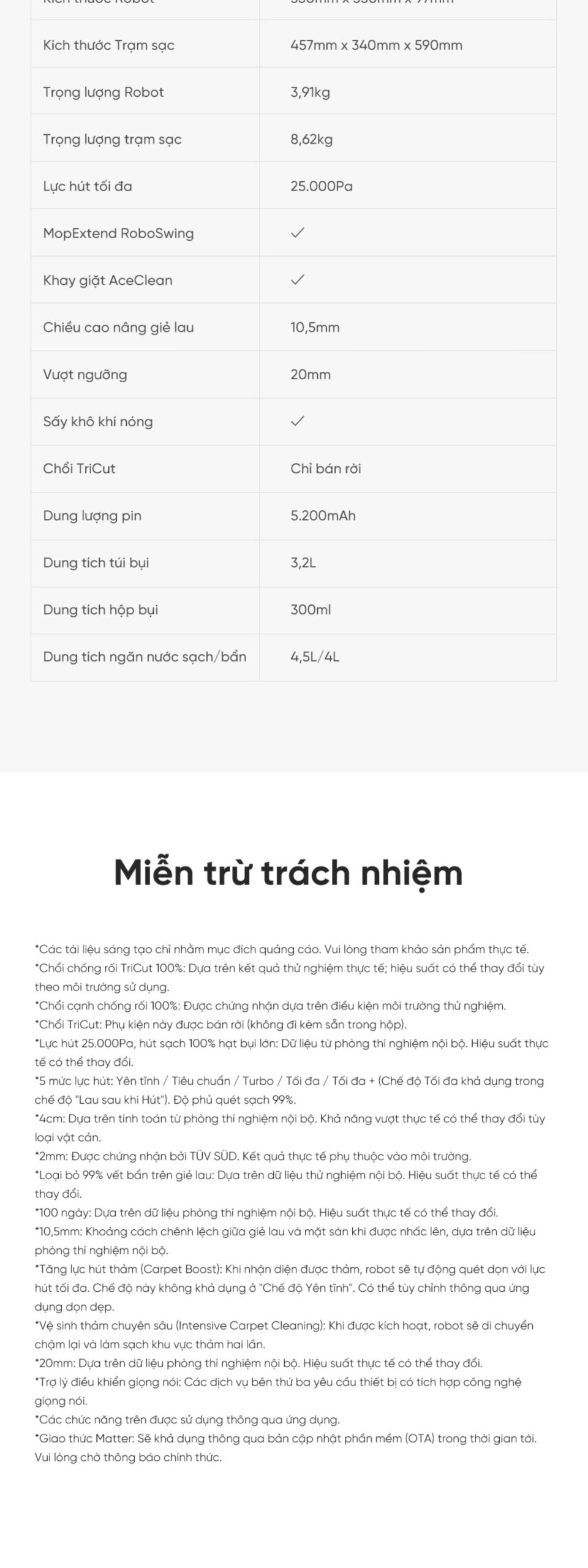 Robot hút bụi Dreame D30 Ultra