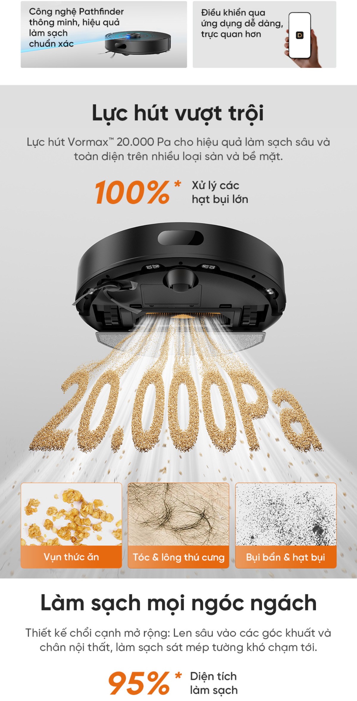 Robot hút bụi Dreame F20