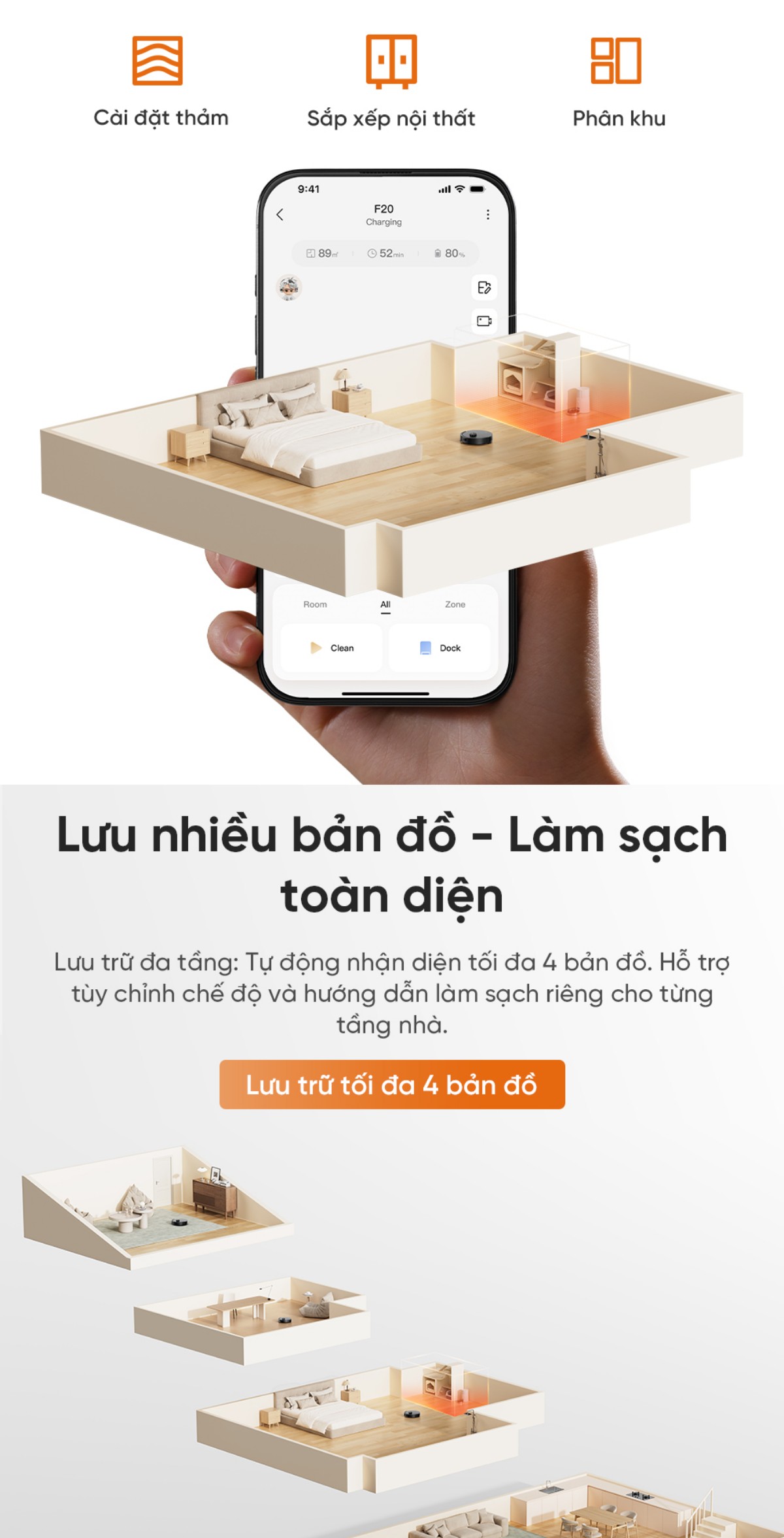 Robot hút bụi Dreame F20