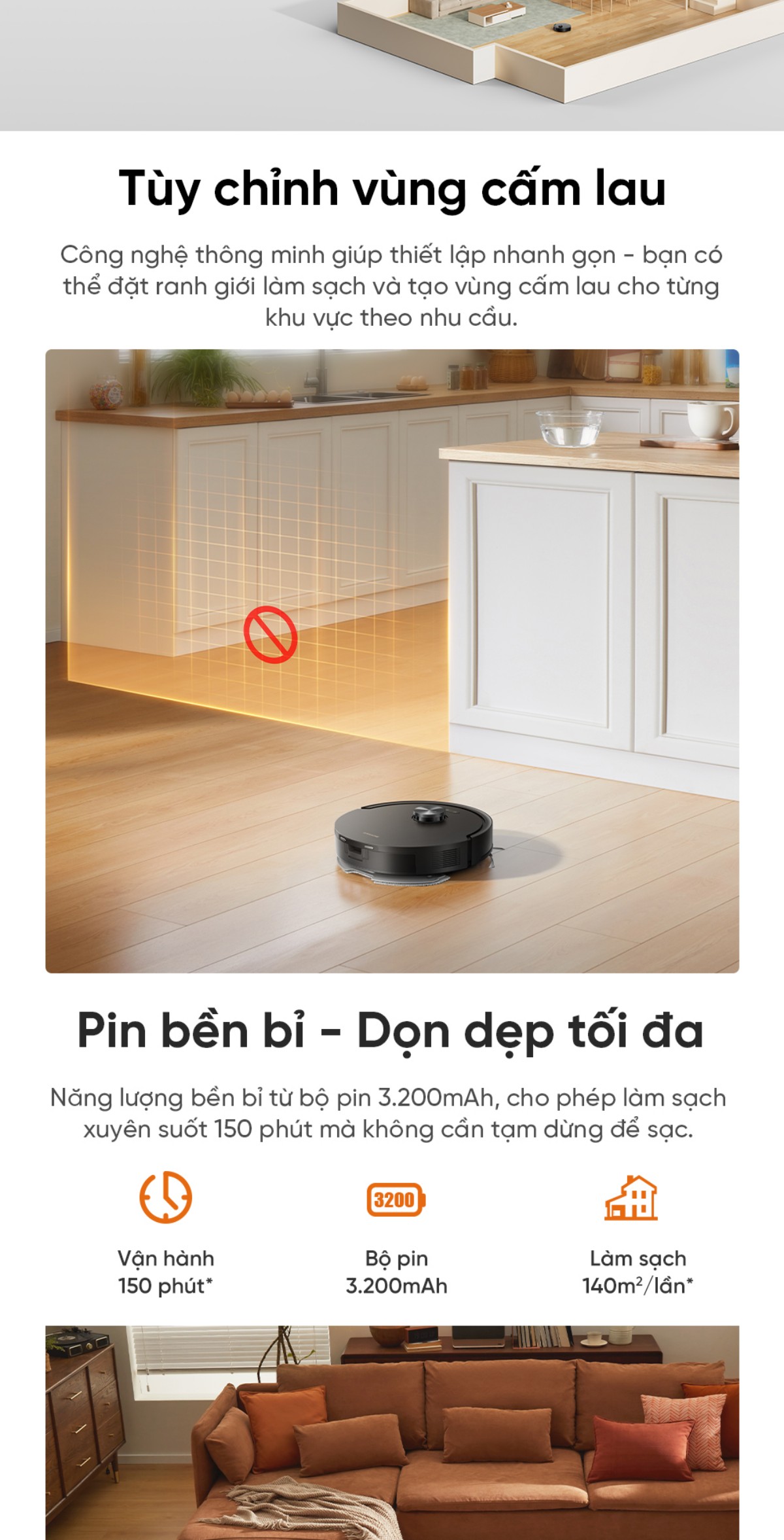 Robot hút bụi Dreame F20