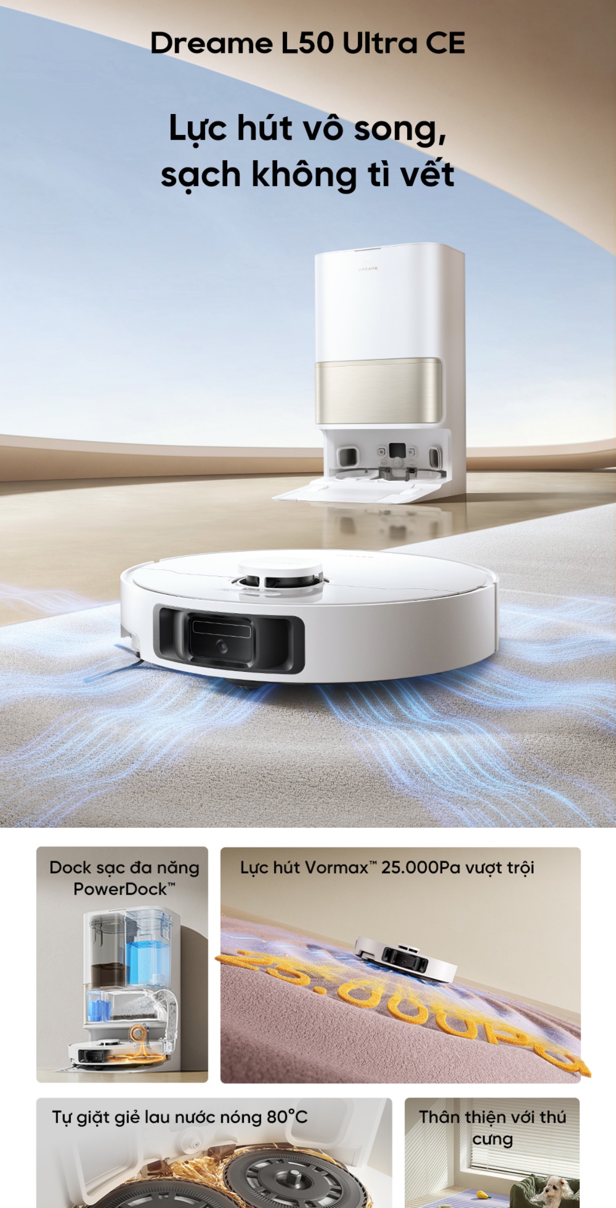 Robot hút bụi Dreame L50 Ultra CE