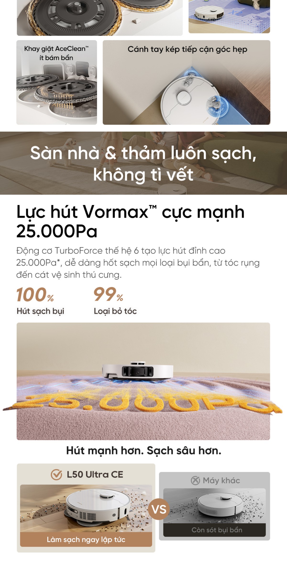 Robot hút bụi Dreame L50 Ultra CE