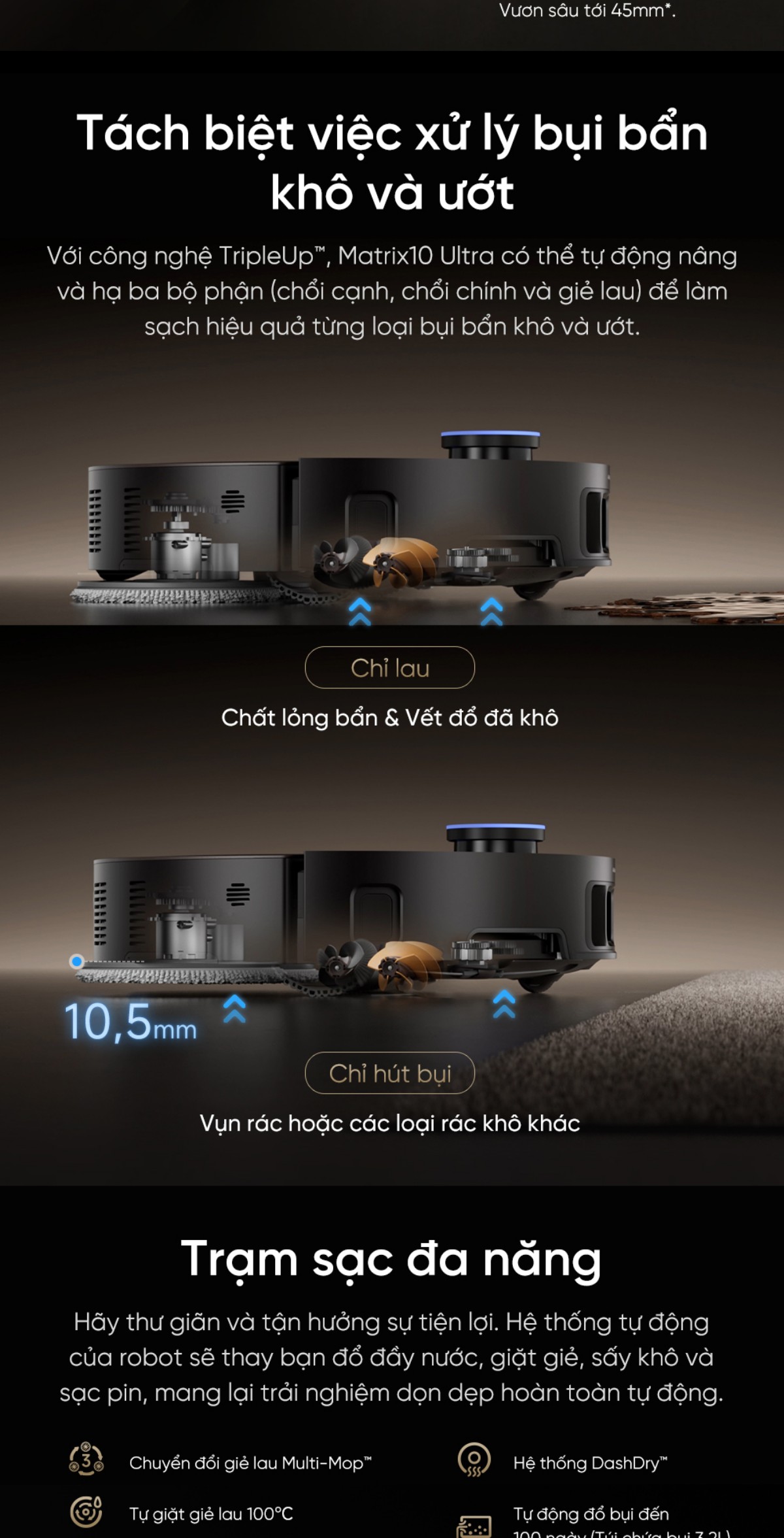 Robot hút bụi Dreame Matrix10 Ultra