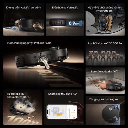 Robot hút bụi Dreame X50 Pro Ultra