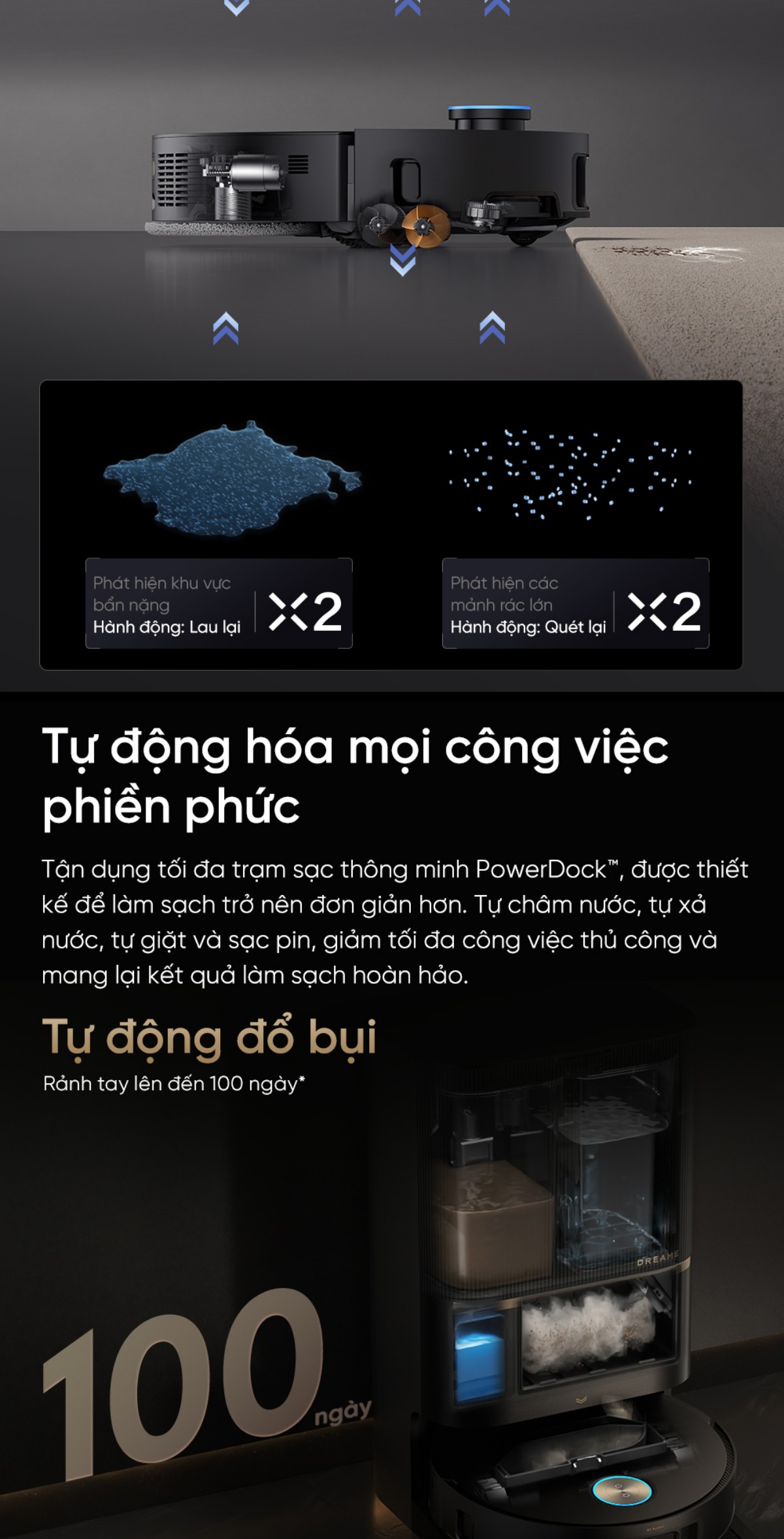 Robot hút bụi Dreame X50 Pro Ultra