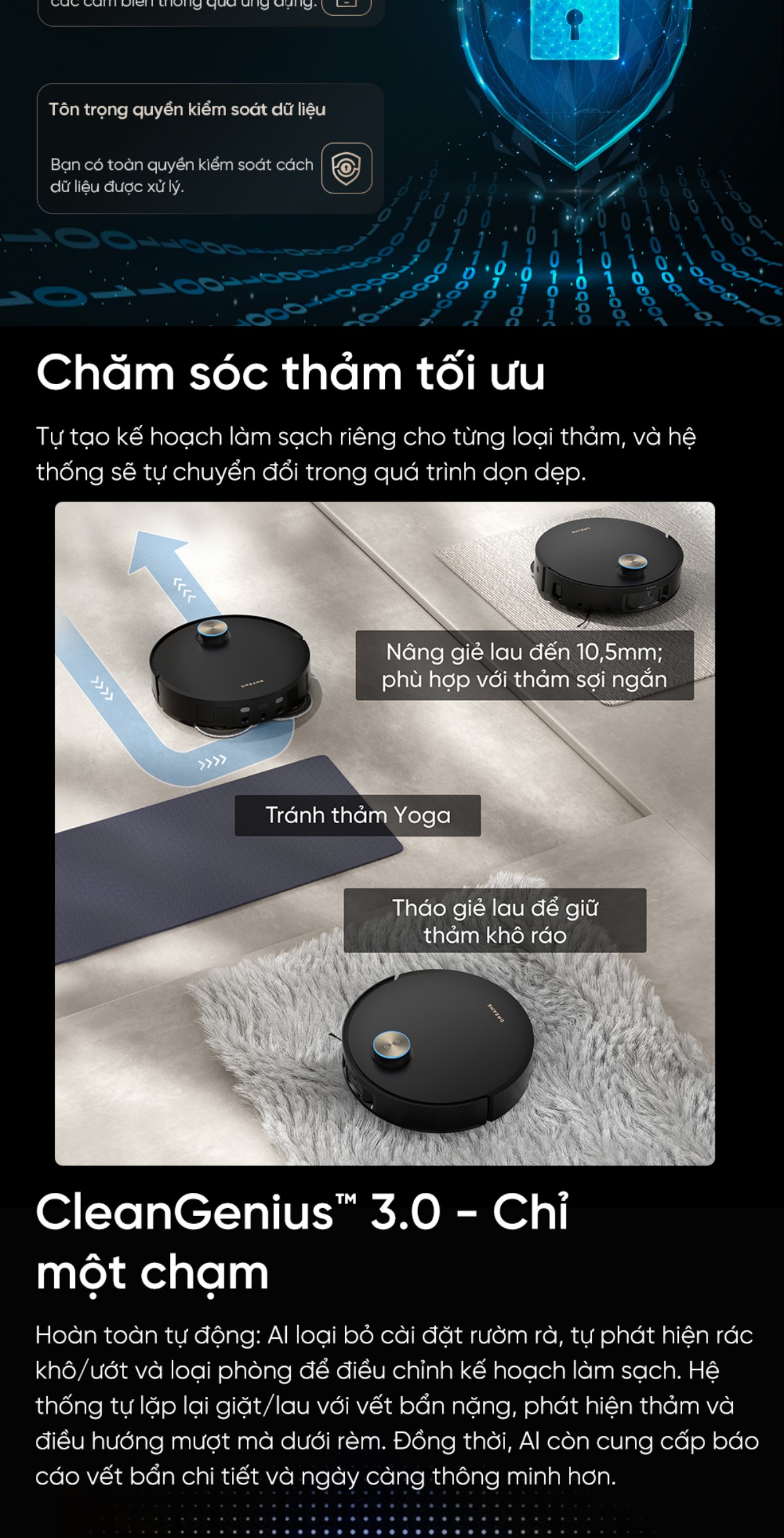 Robot hút bụi Dreame X50 Pro Ultra