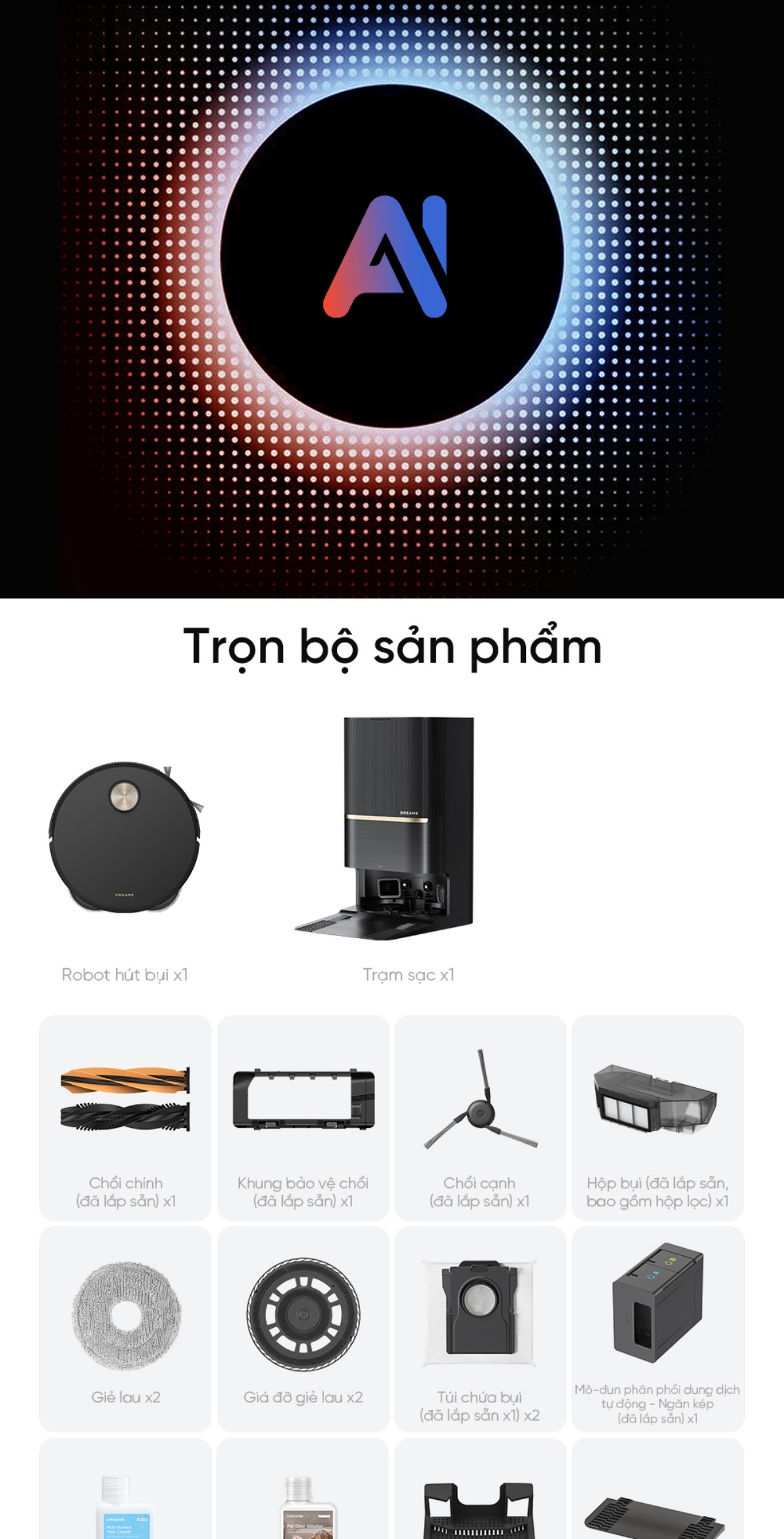 Robot hút bụi Dreame X50 Pro Ultra