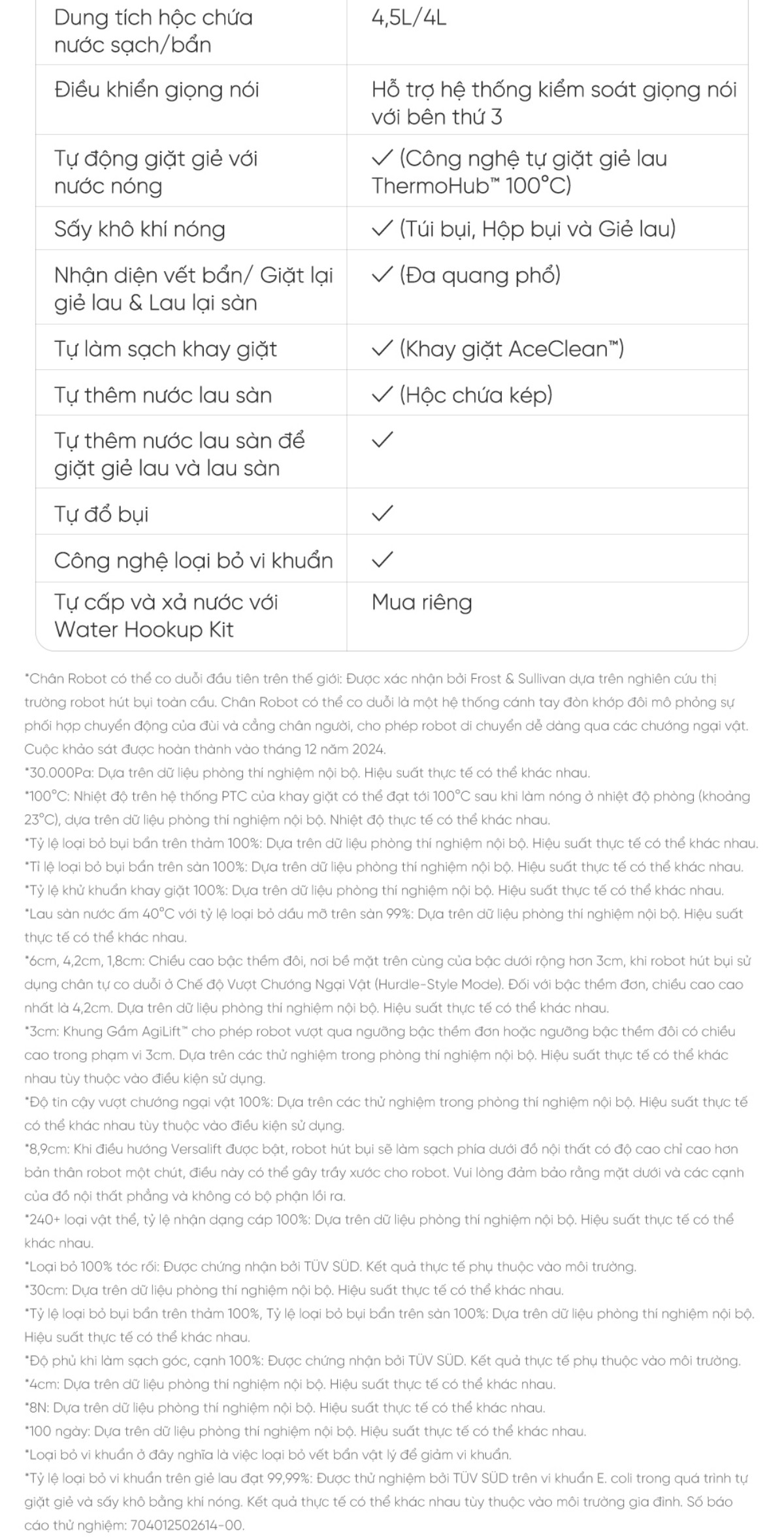 Robot hút bụi Dreame X50 Pro Ultra