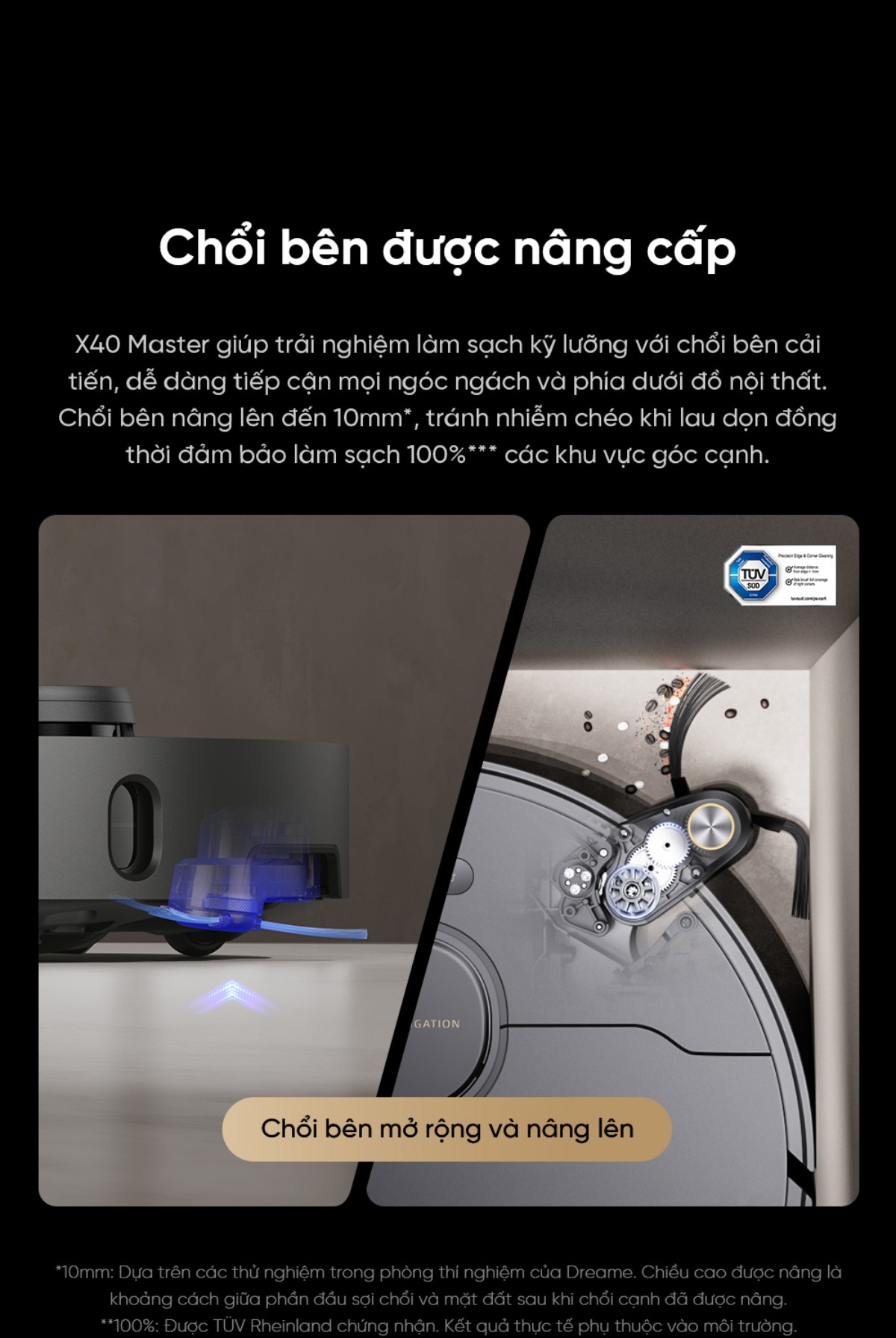 Robot hút bụi Dreame X40 Master