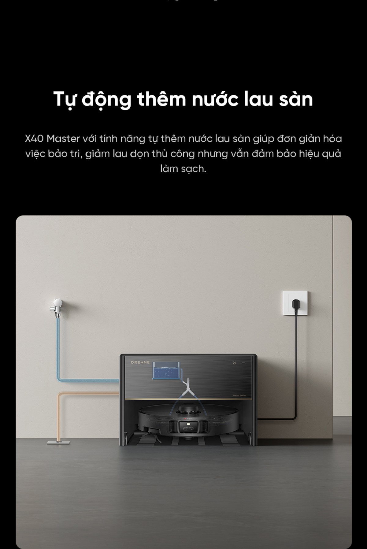 Robot hút bụi Dreame X40 Master