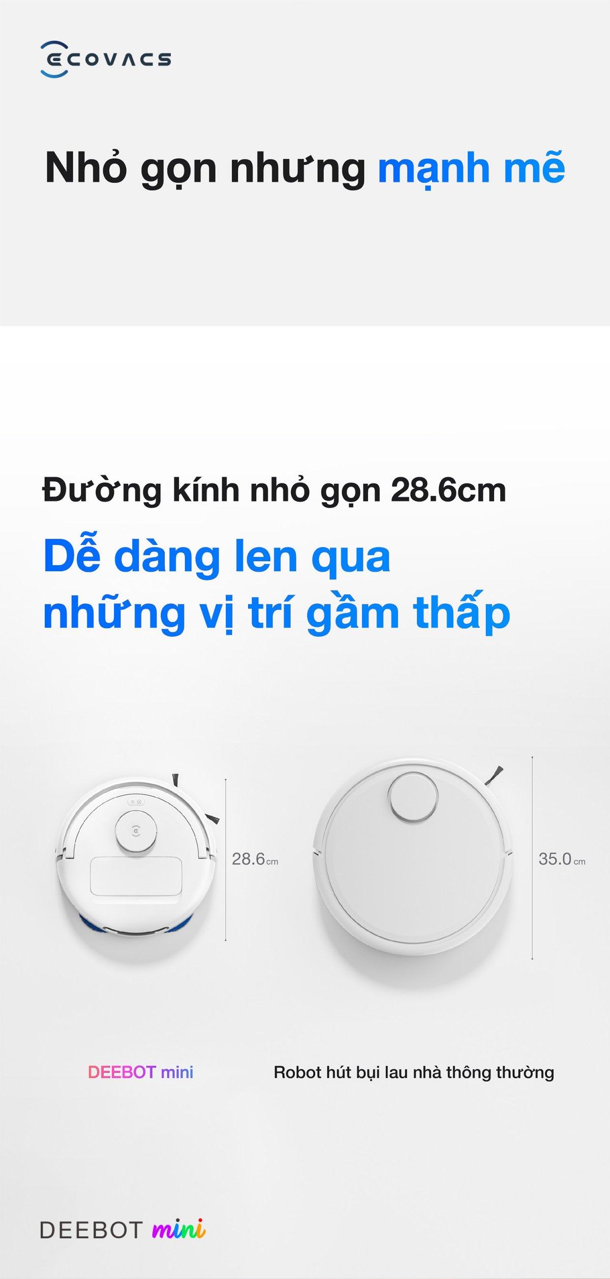 Robot hút bụi Ecovacs Mini