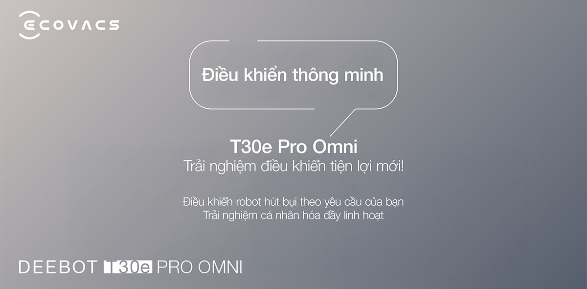 Robot hút bụi Ecovacs T30e Pro Omni