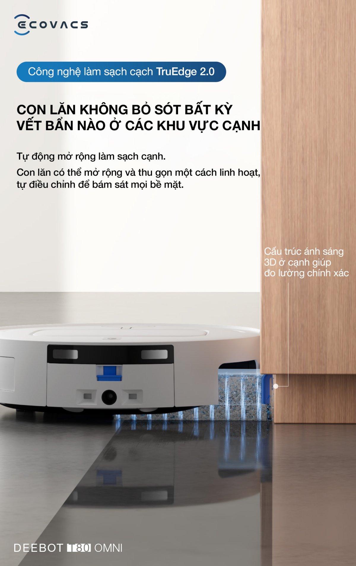 Robot hút bụi Ecovacs T80 OMNI